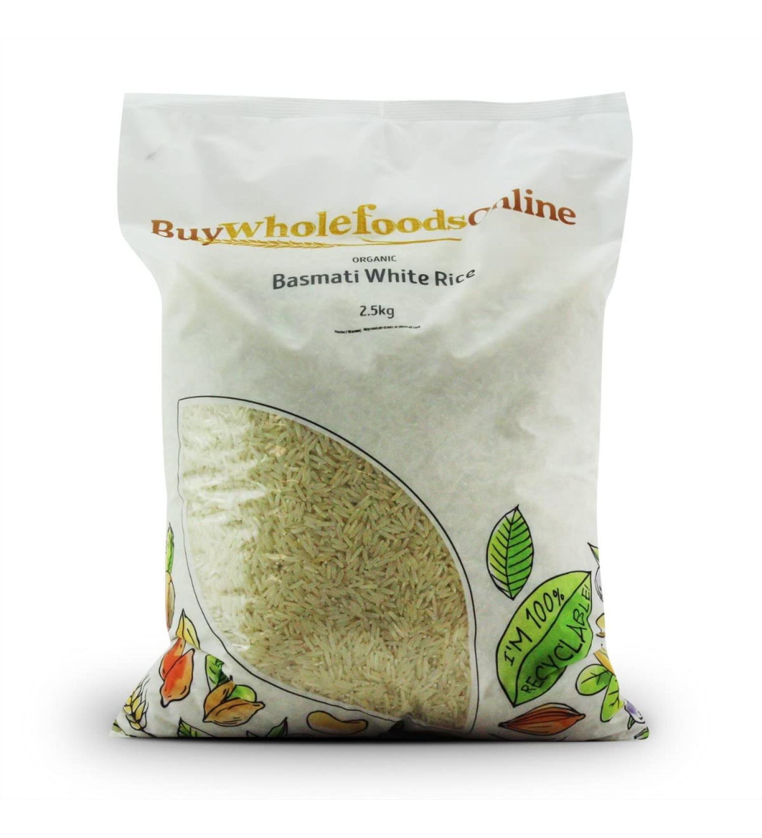 Organic Basmati White Rice 2.5kg (BWFO)