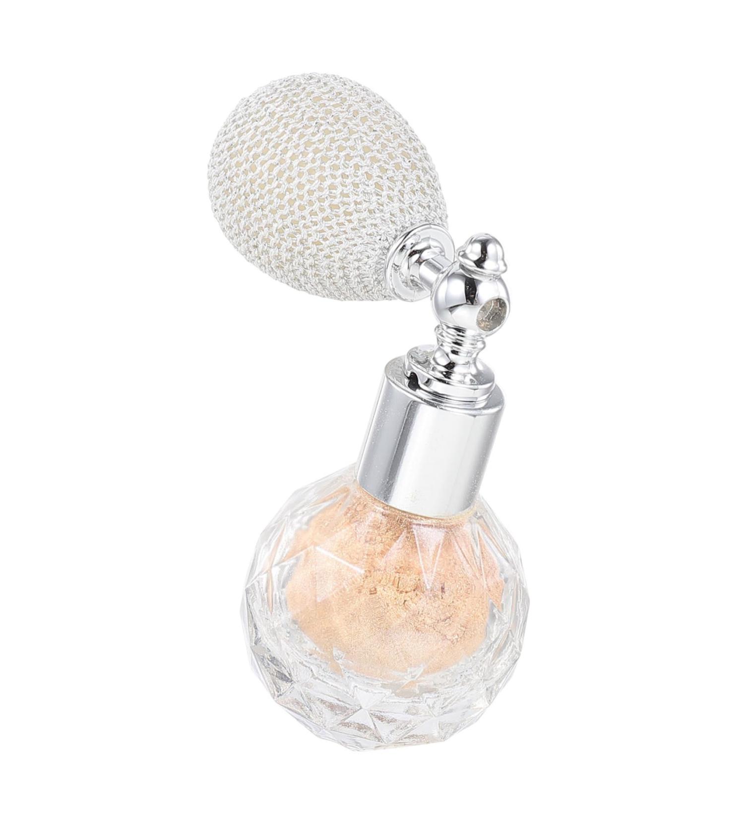 WOFASHPURET 1pc Body Air Bag Powder Hair Perfume Shimmering Face Powder Highlighter Sprayer Makeup Tools Glass Golden 1 count (Pack of 1) - Buy Online on SooperMarket.com