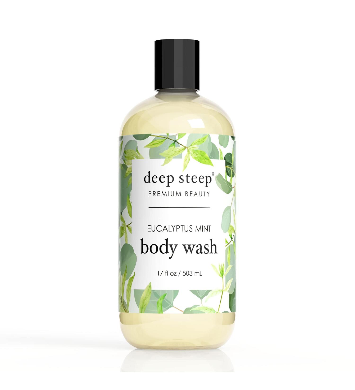 Deep Steep Eucalyptus Mint Body Wash 17 oz - Refreshing and Revitalizing - Buy Online on SooperMarket.com