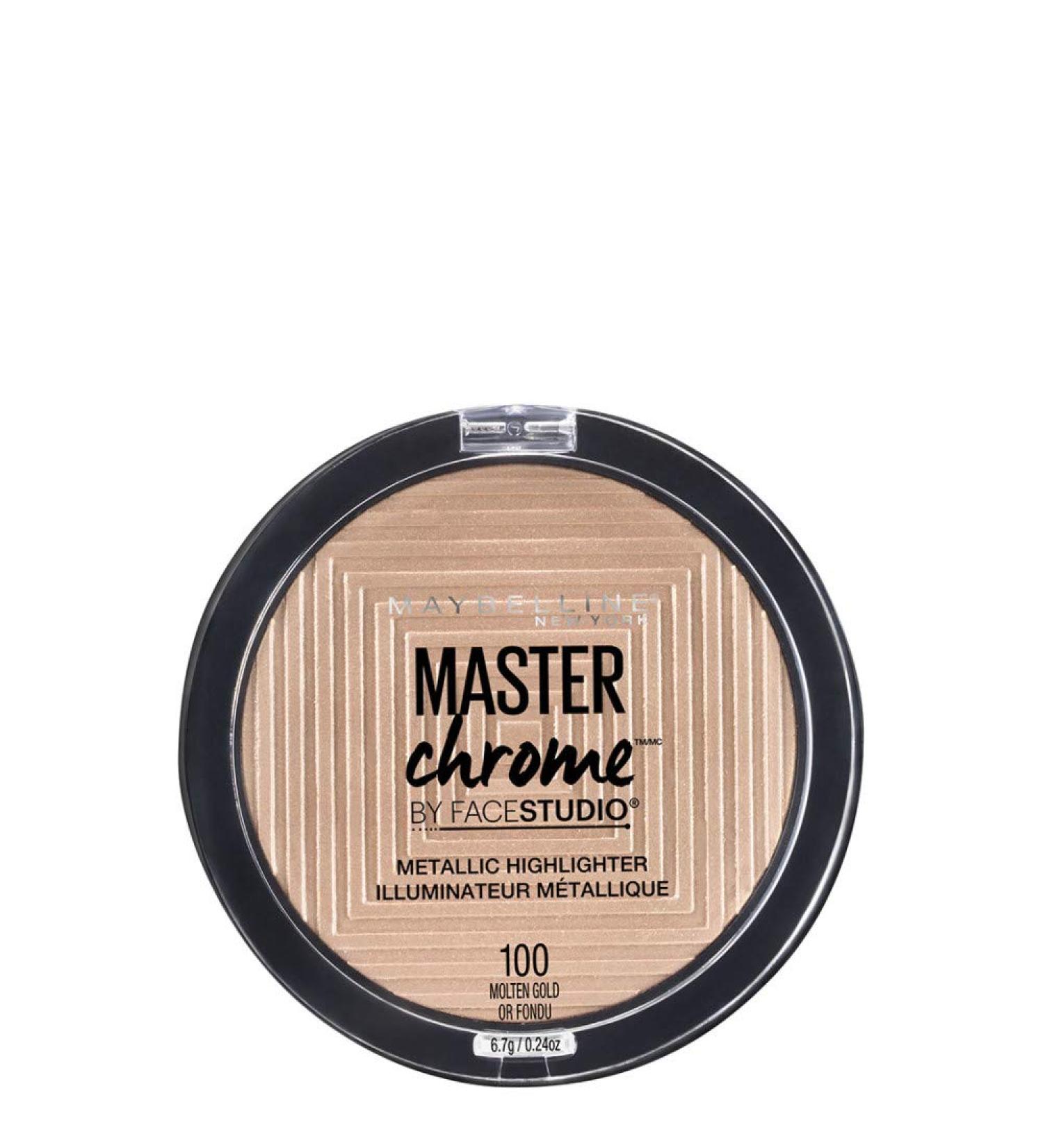 Maybelline Master Chrome Highlighting Powder - Molten Gold (100) - 8g - Buy Online on SooperMarket.com