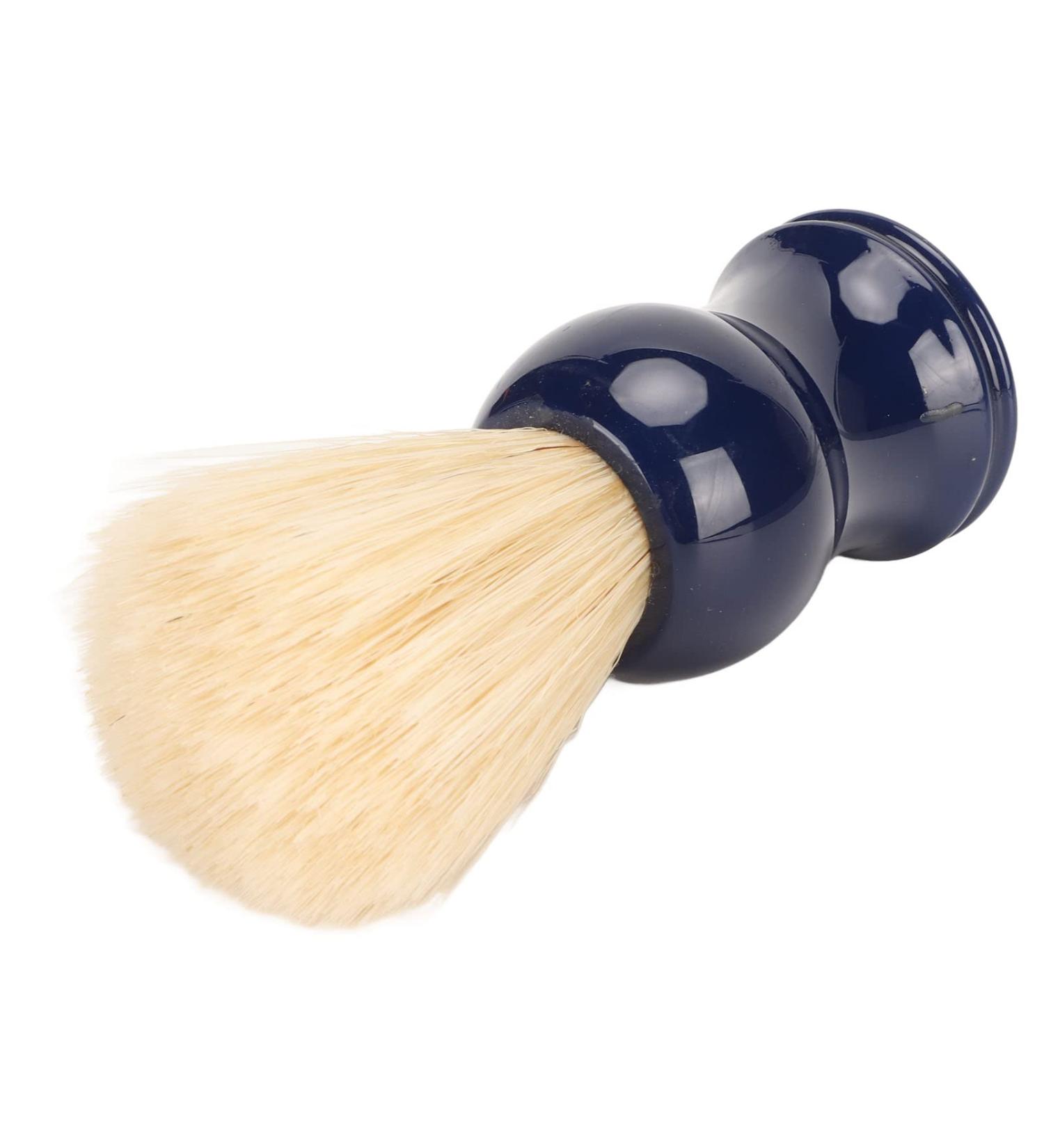Beard Brush for Men - Portable Razor Brush with Skin-Friendly Pig Bristle Imitation | Perfect for Travel & Salon Use - Buy Online on SooperMarket.com
