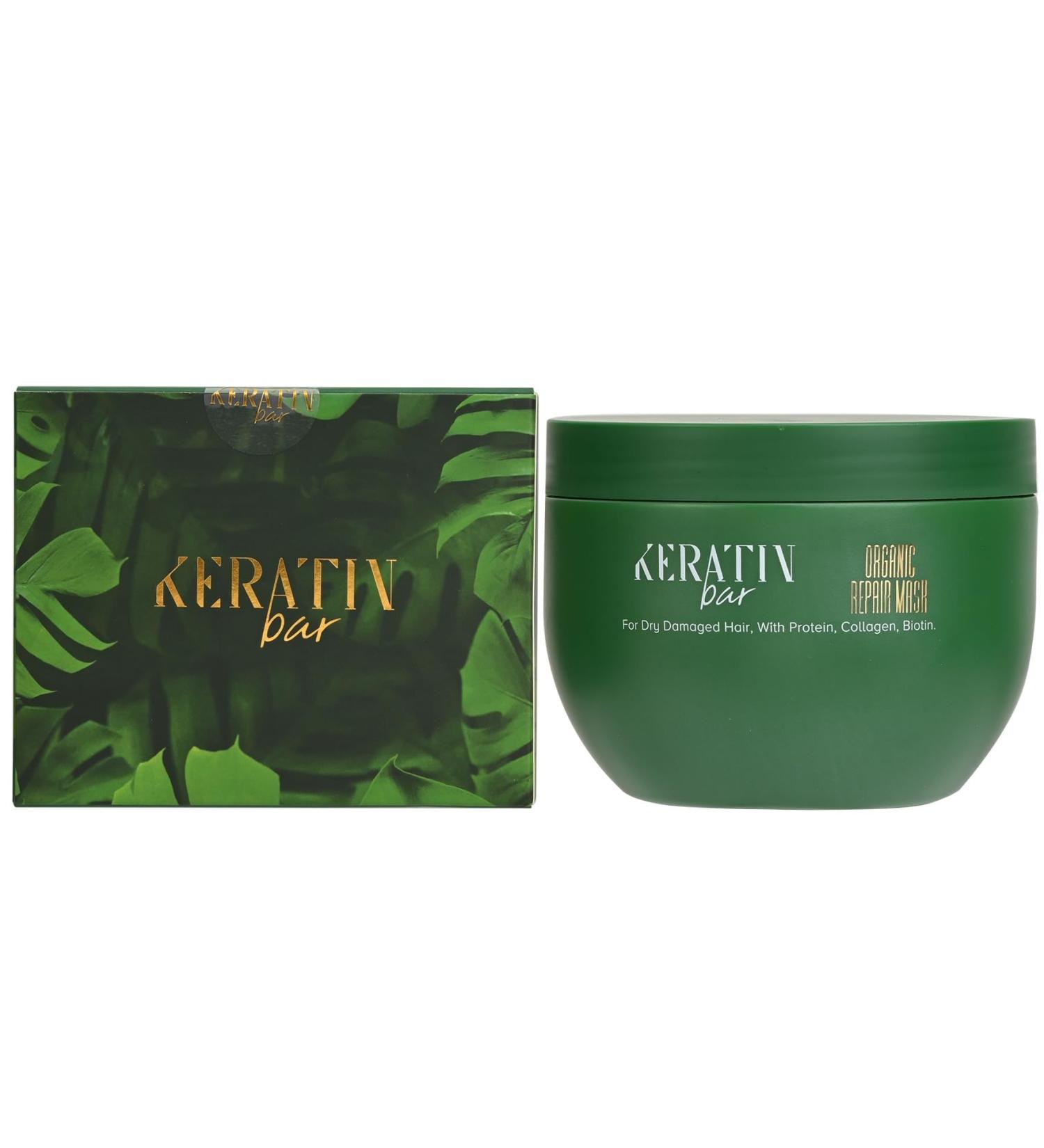 Organic Hair Mask Deep Conditioner Treatment with Keratin & Collagen for Dry Damaged Hair - Suitable for All Hair Types - Buy Online on SooperMarket.com