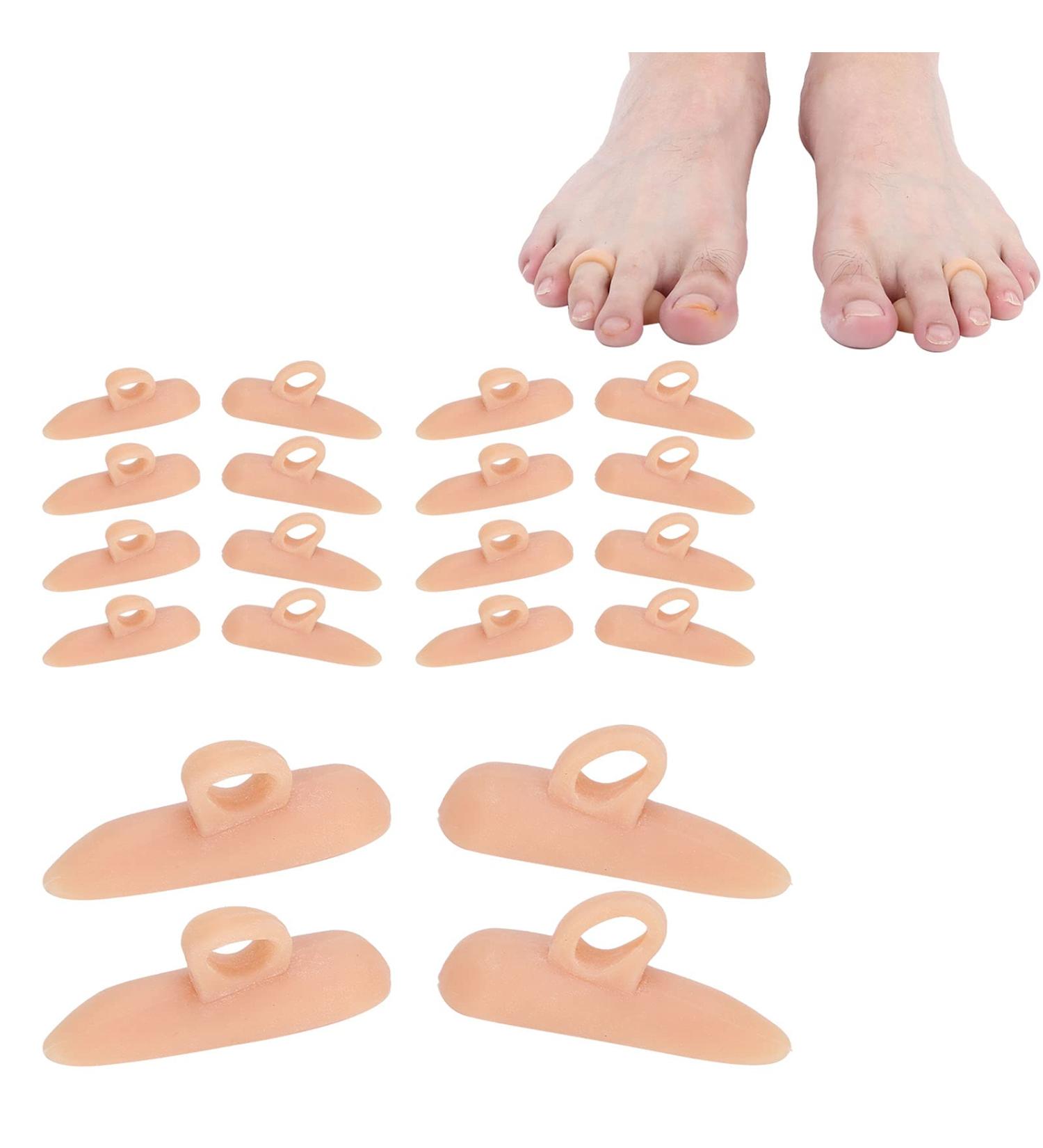 10 Pairs Transparent Gel Toe Separators for Hammer Toe & Hallux Valgus Correction - Colour Options Available - Buy Online on SooperMarket.com