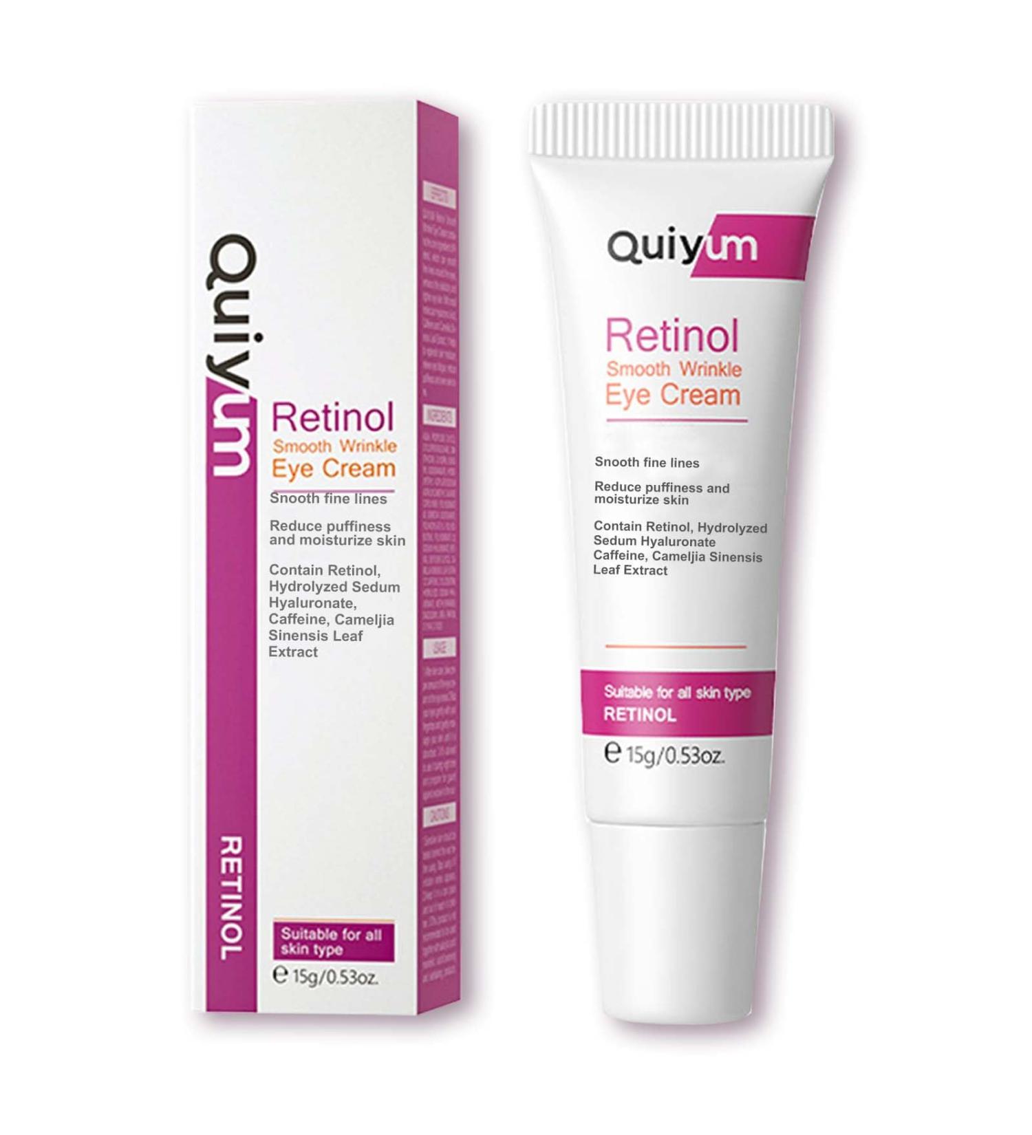 Retinol Eye Cream Dark Circle Eye Cream For Puffy Eyes Caffeine Eye Cream Anti Aging Eye Bags Remover And Anti Wrinkle Brightening Eye Cream Fine Lines Reduction Eye Contour Firming Eye Cream. - Buy Online on SooperMarket.com