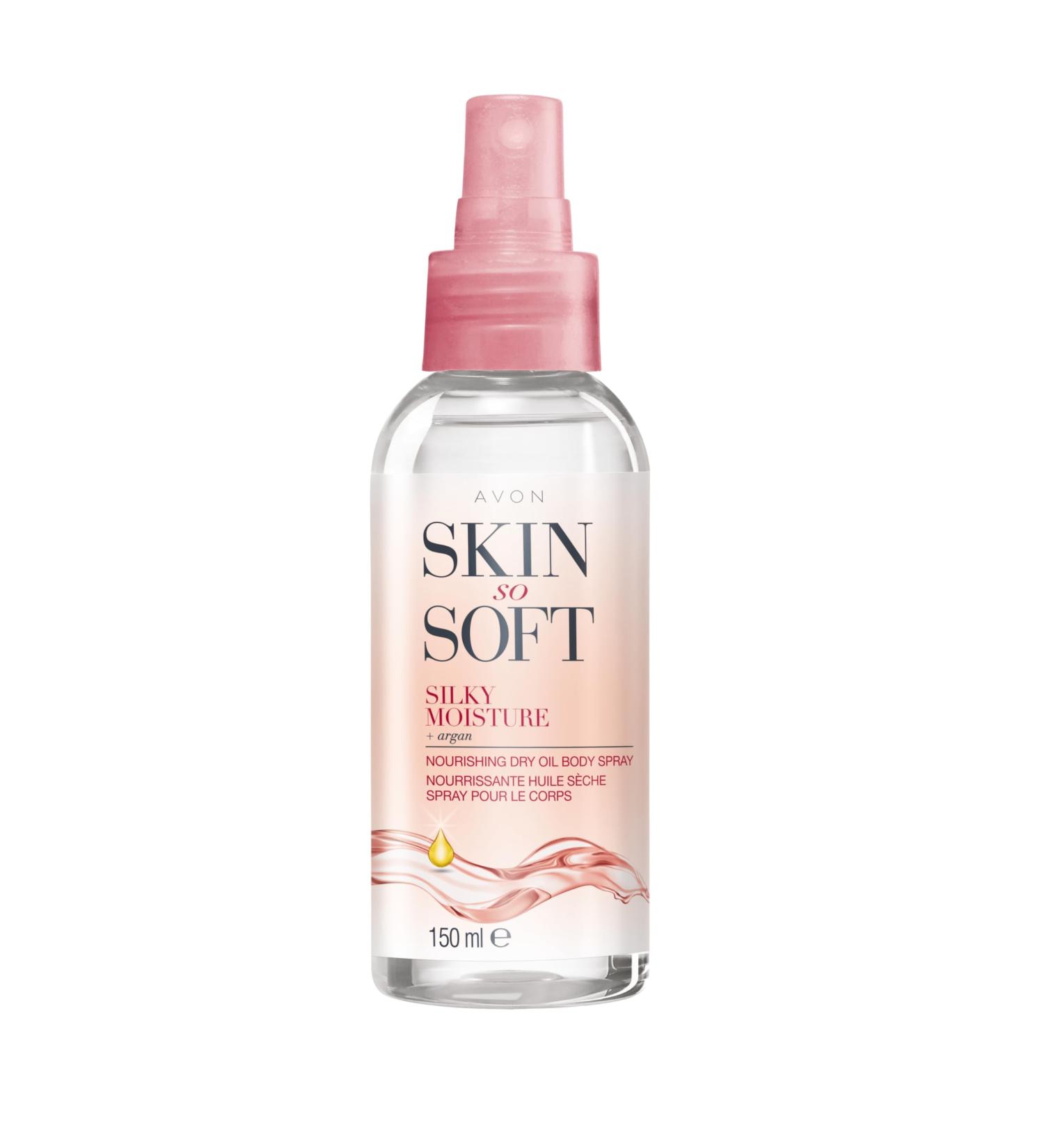 Avon Skin So Soft Silky Moisture Nourishing Dry Oil Spray 150ml | Locks in Moisture | Formulated with Argan Oil | Quick Dry Formula | Cruelty Free - Buy Online on SooperMarket.com