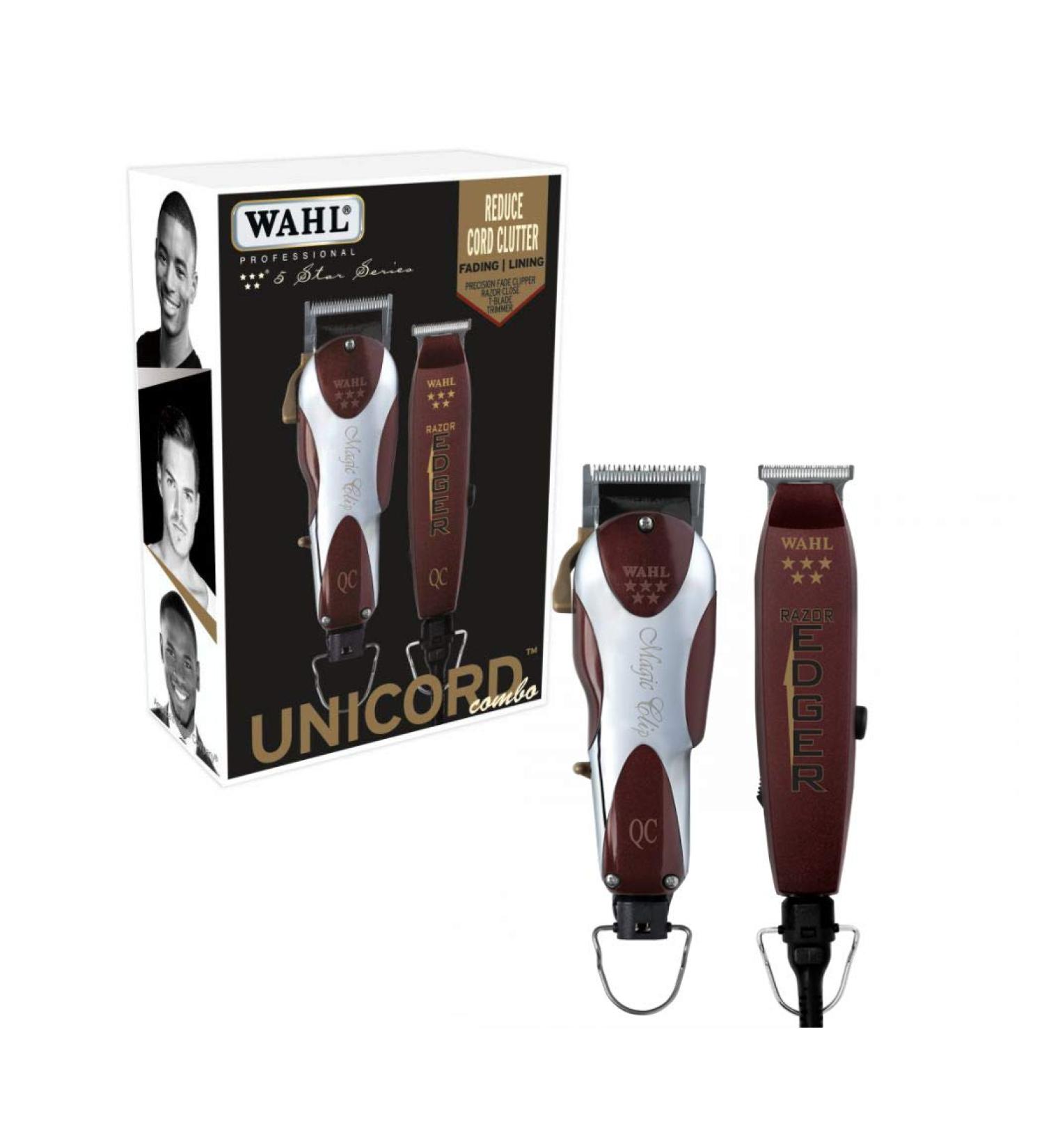 Wahl Professional 5 Star Unicord Combo: Corded Magic Clip Clipper + Razor Edger Trimmer - Buy Online on SooperMarket.com