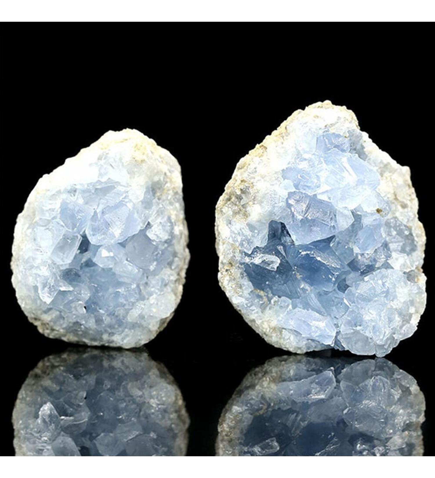 1PC Random Natural Raw Blue Celestite Quartz Crystal Cluster Stones Specimen Home Decoration Crafts Ornament Druzy Geode FZUGEDRLI (Size : 1pc Random 20 50g) - Buy Online on SooperMarket.com