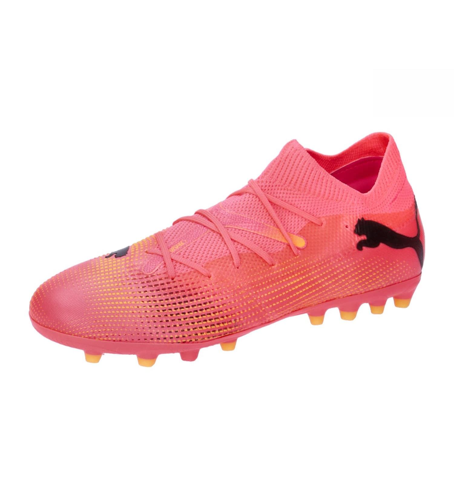 PUMA Unisex Kids Future 7 Match Mg Jr Soccer Shoe | 34 EU | Sunset Glow & Puma Black | International Shipping Available - Buy Online on SooperMarket.com