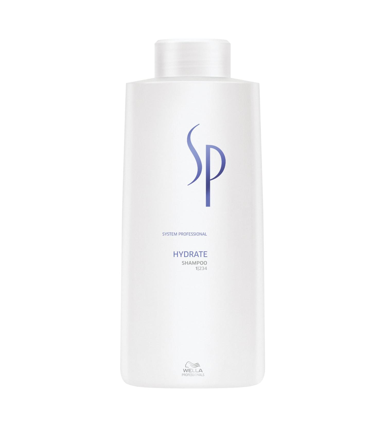 Wella SP System Professional Care Hydrate Shampoo - 1L (1 Pack) | Nourishing Hydration for All Hair Types - International Shipping Available - Buy Online on SooperMarket.com