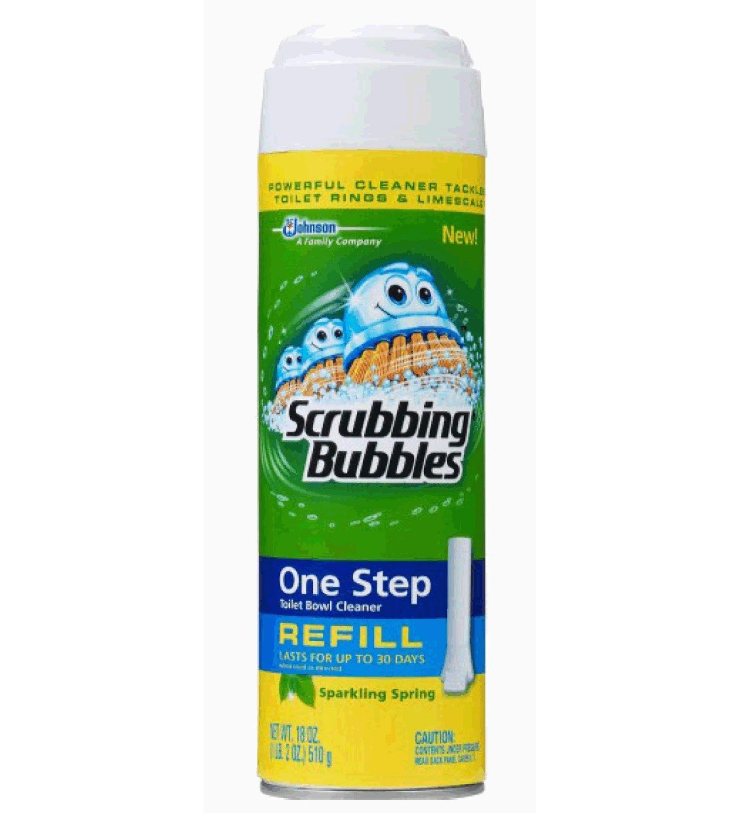 Scrubbing Bubbles One Step Toilet Cleaner Refill Sparkling Spring 18 Ounce