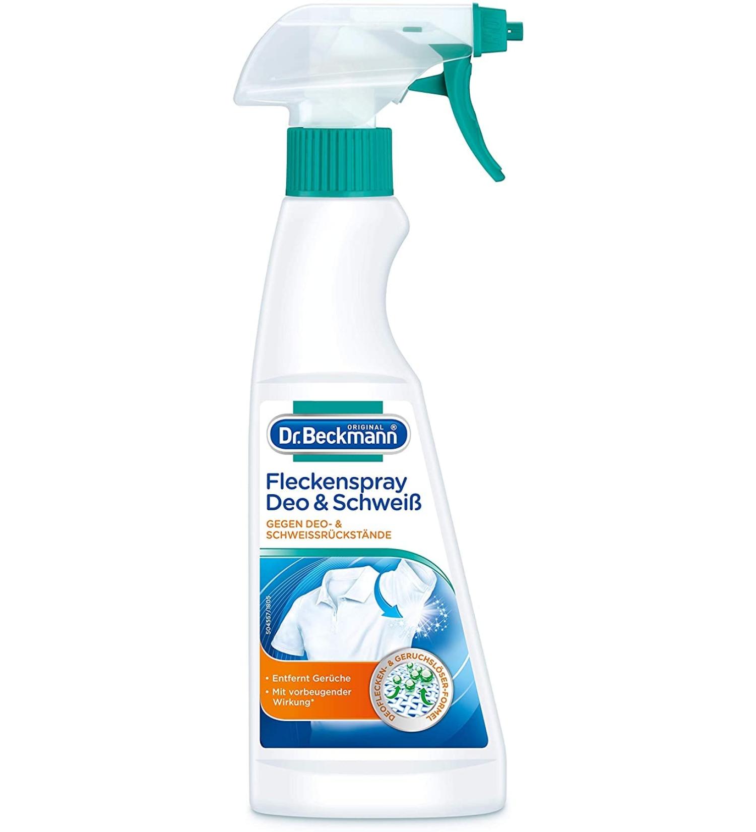 Dr. Beckmann Stain Spray Deodorant & Sweat | 250 ml Special Stain Remover for Deodorant & Sweat Stains | Shop Internationally - Buy Online on SooperMarket.com