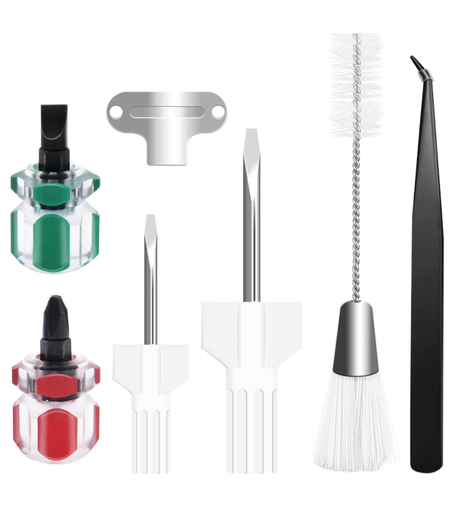 7 Piece Sewing Machine Cleaning Kit - Tweezers, Brush, Needle Board, Screwdriver Set - Sewing Machine Repair Tool - Buy Online on SooperMarket.com