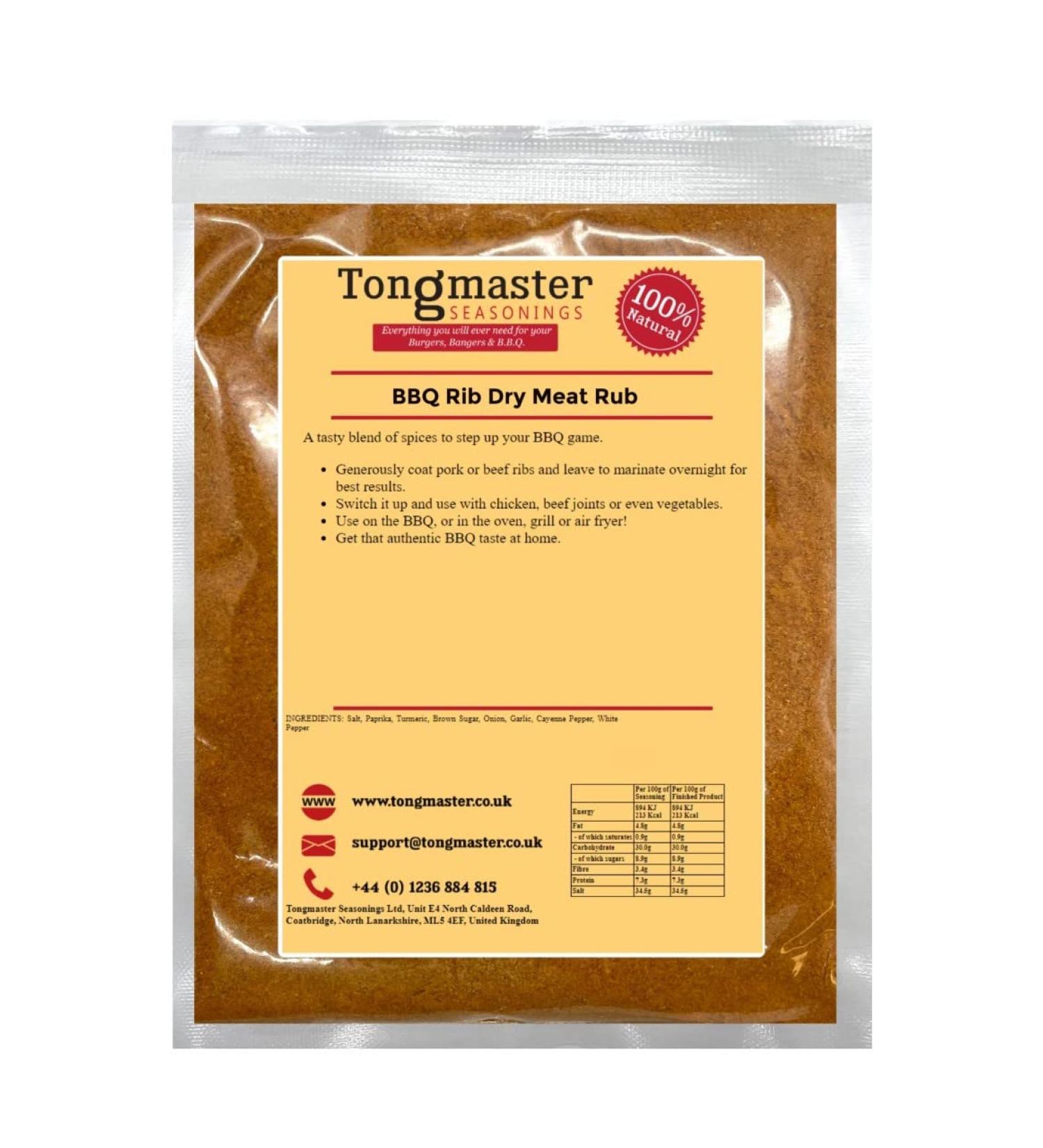 BBQ Rib Dry Meat Rub - 500g