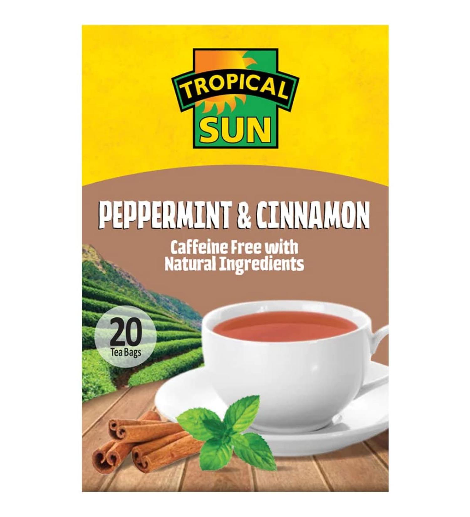 2 x Tropical Sun Cinnamon & Peppermint Tea 6 x 30g