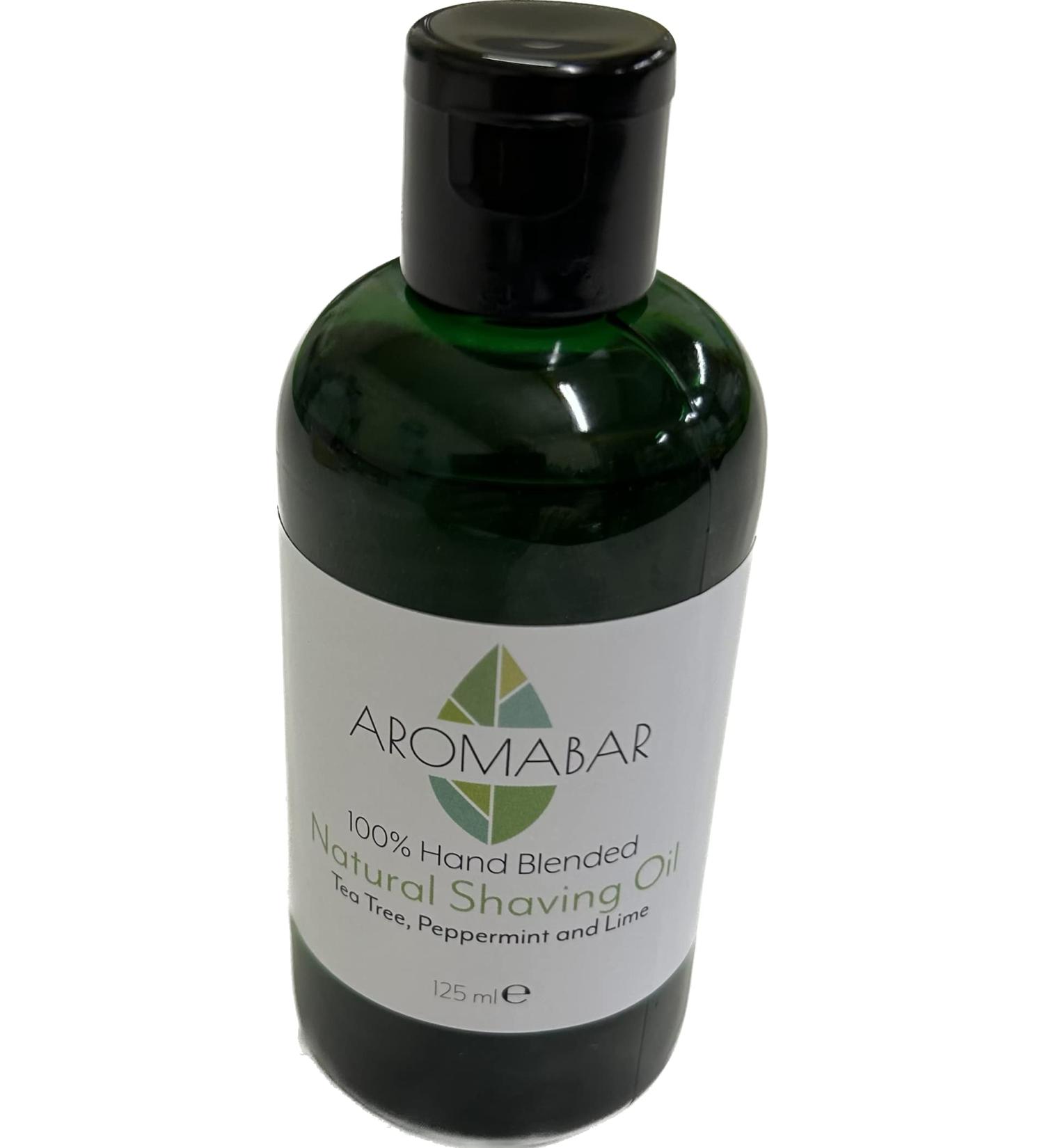 Aromabar Natural Shaving Oil with Tea Tree Peppermint & Lime 125ml - Buy Online on SooperMarket.com