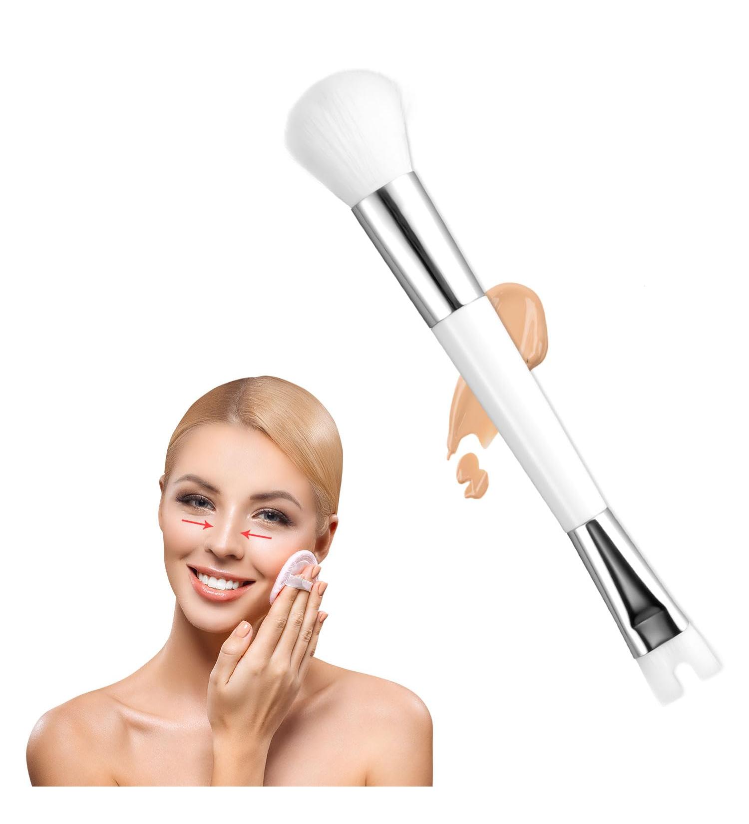 Nose Contour Brush - U Shaped Dual End Makeup Brush for Sculpting Nose & Cheek Bones | International Shipping - Buy Online on SooperMarket.com