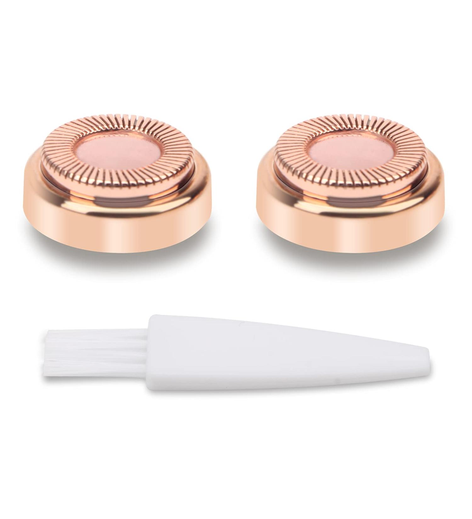 2Pcs Facial Hair Remover Replacement Heads | Generation 1 Single Halo Hair Removal Tools for Women | 18K Gold-Plated Rose Gold Epilators - Buy Online on SooperMarket.com