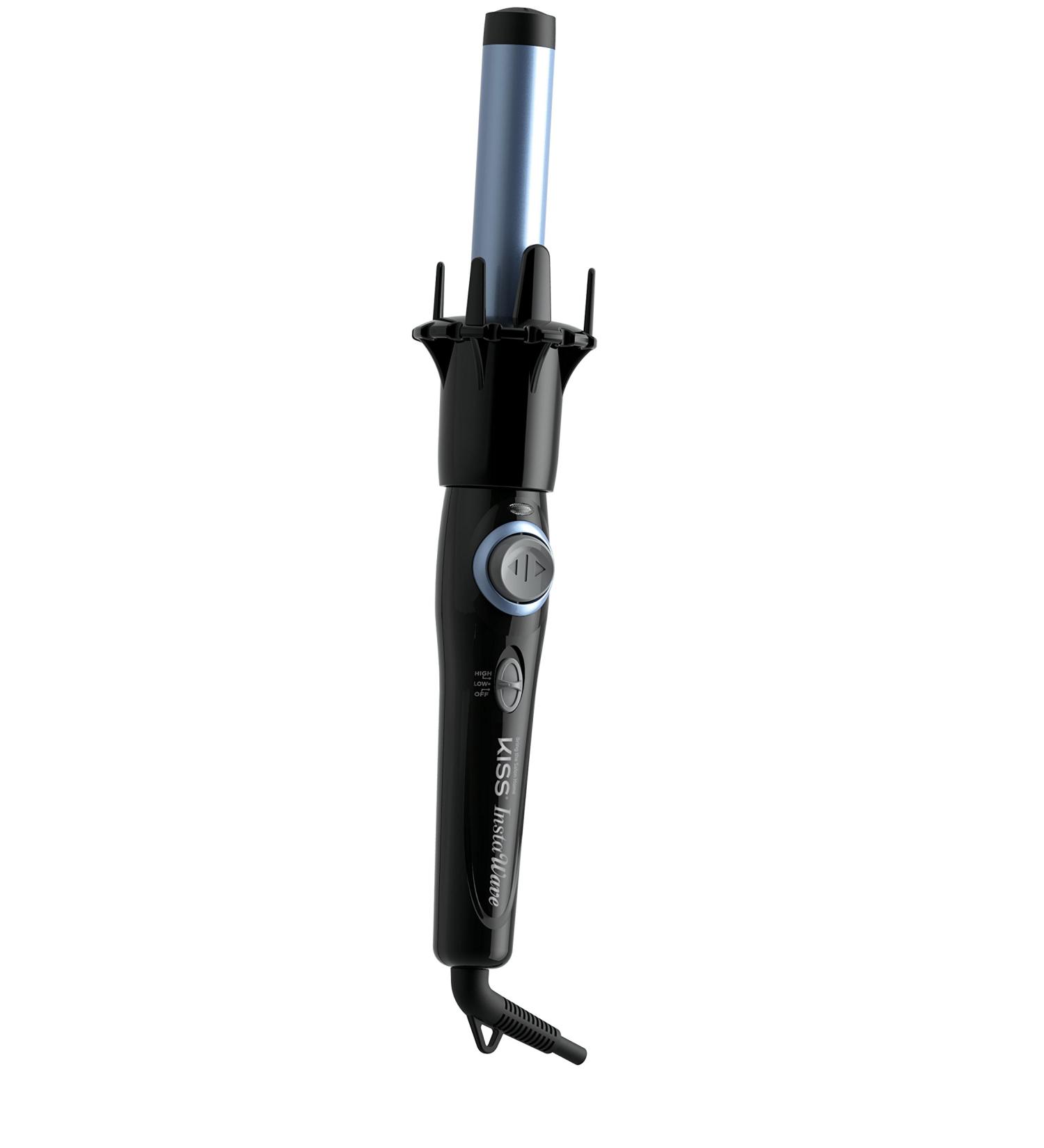 KISS Professional Blue Instawave Automatic Curling Iron - 1.1 Inch with Heat Resistant Pouch | Shop Internationally - Buy Online on SooperMarket.com