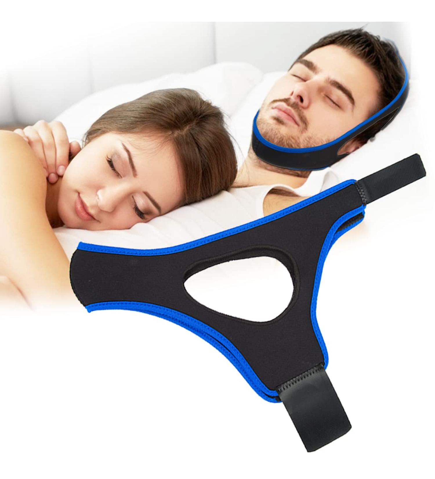 2023 Upgrade Anti-Snoring Chin Strap for Men and Women - Adjustable Snoring Reduction Device for Good Sleep - Buy Online on SooperMarket.com