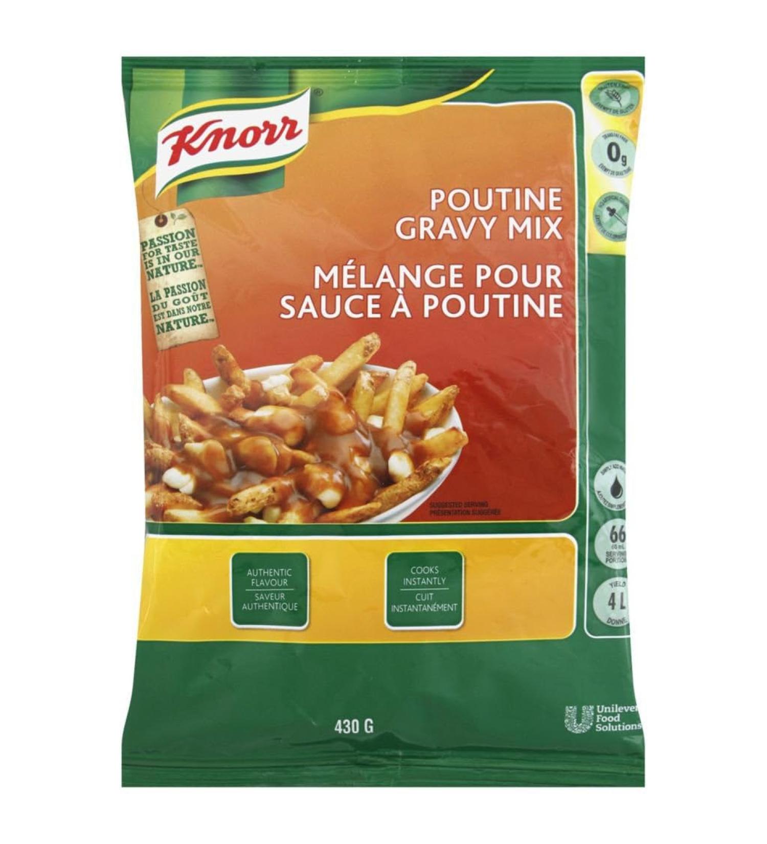 Knorr Poutine Gravy Mix 430g bag 66 servings 4 Litres Imported from Canada  - Buy Online on SooperMarket.com