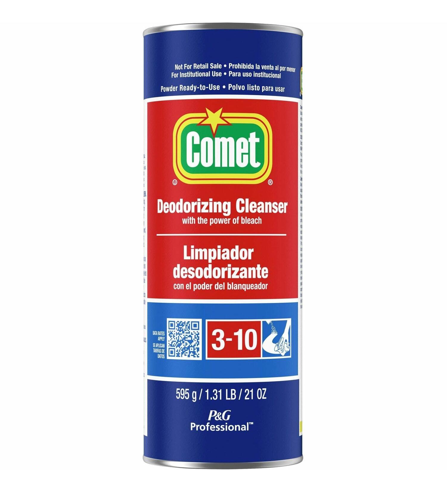Comet 32987 Powder Cleanser with Bleach - 21 oz | Powerful Stain Removal for International Shipping - Buy Online on SooperMarket.com