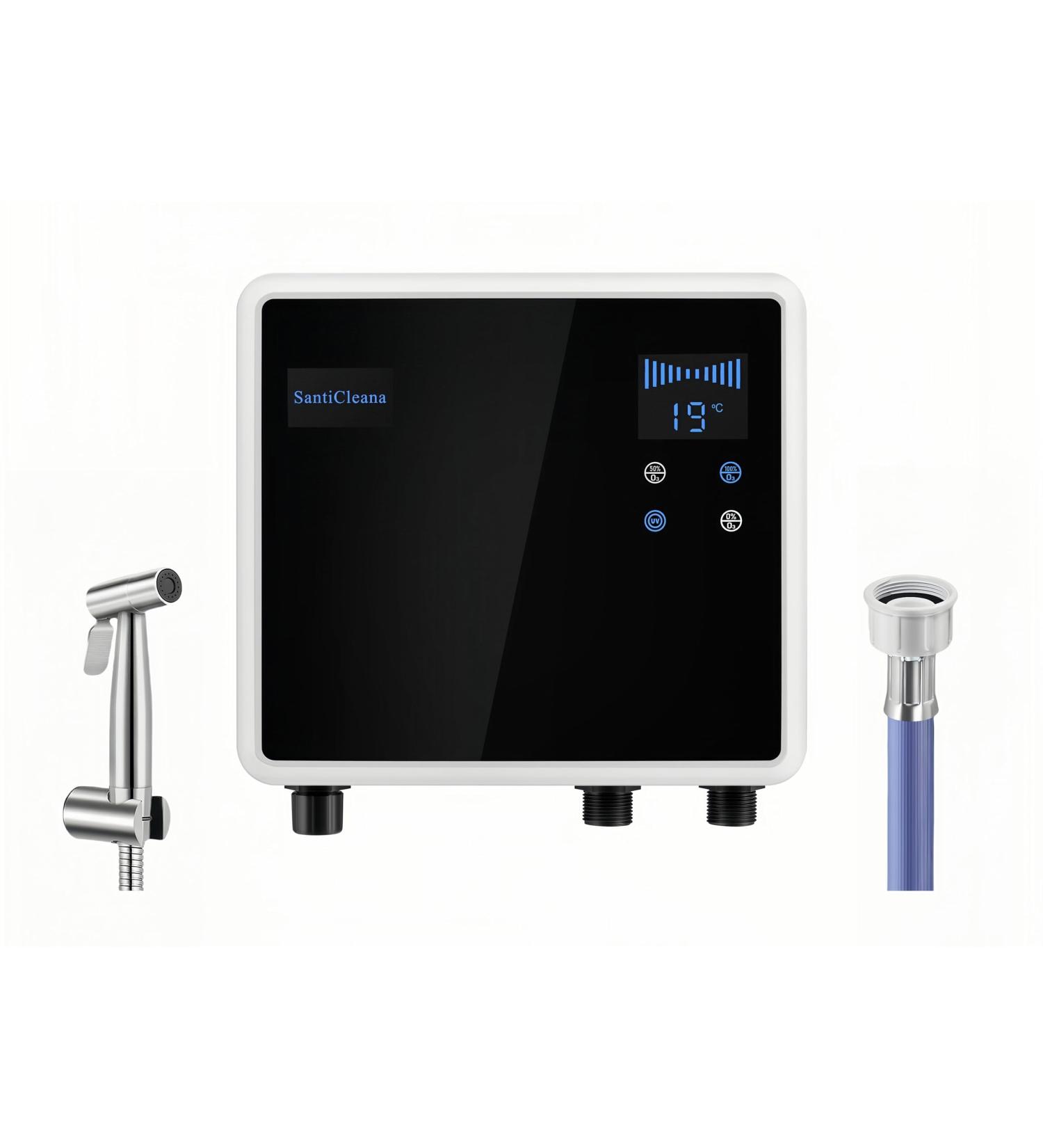 Ozone Laundry Washer System - Dual Outlets Stainless Sprayer & Blue Hose - Eco-Friendly Cleaning Solution - Buy Online on SooperMarket.com