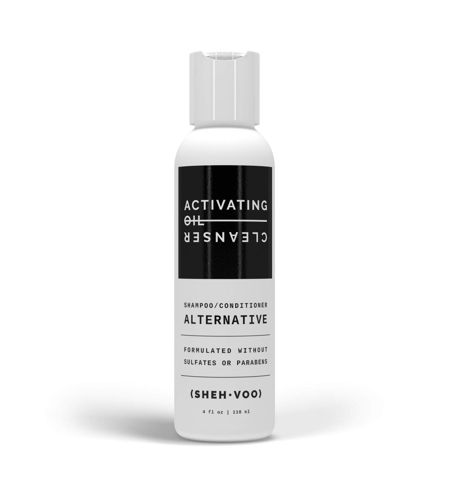 SHEH VOO Activating Oil Cleanser - 2 in 1 Non-Damaging Hair Wash | Sulfate & Paraben Free Shampoo/Conditioner Alternative - International Shipping Available - Buy Online on SooperMarket.com