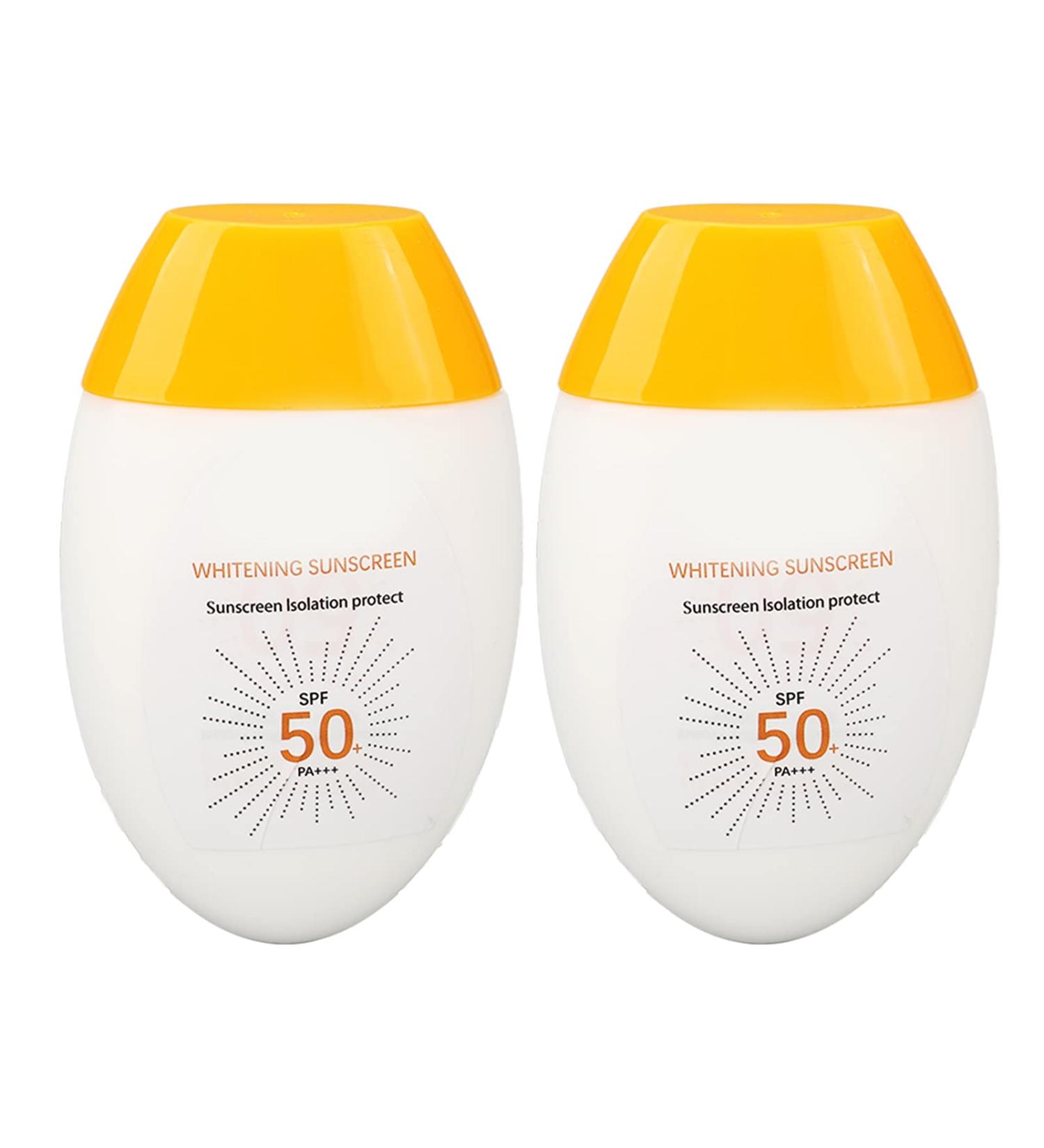 2 Pieces SPF 50 Sun Cream - UVA UVB Protection 45G for Home & Travel | International Shipping Available - Buy Online on SooperMarket.com