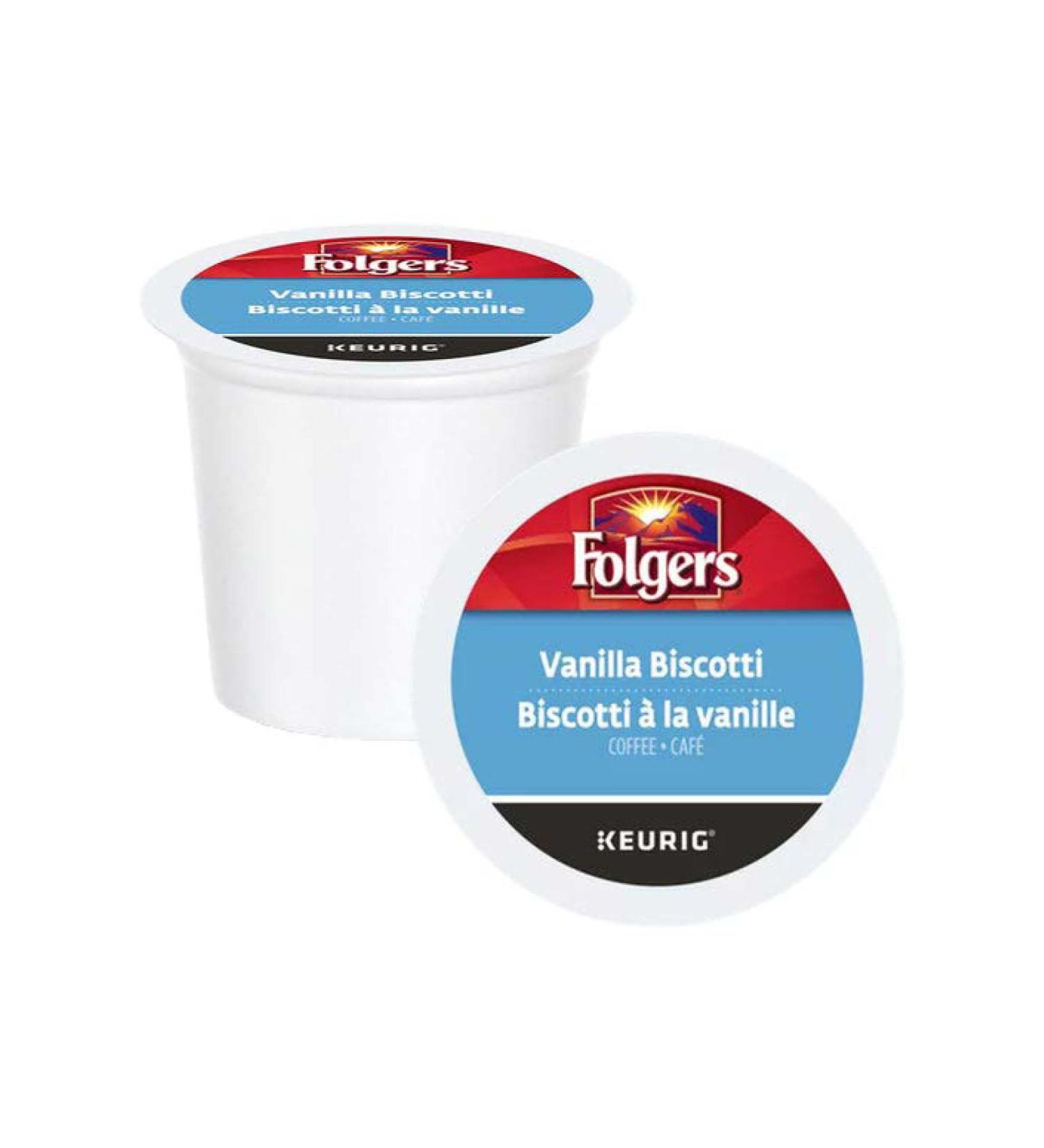 FOLGERS Gourmet Vanilla Biscotti K-Cup 96 Count - Buy Online on SooperMarket.com