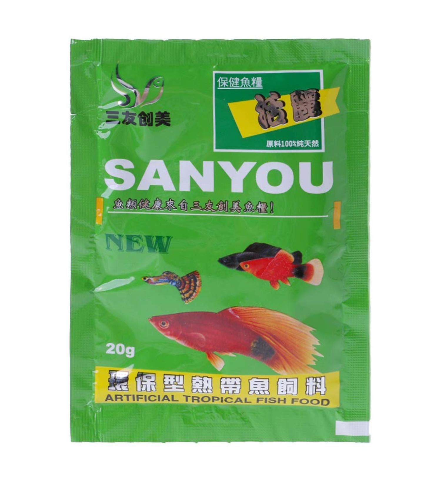 Tizuqe Small Fish Food Aquarium Feed Astaxanthin Carotene Contains for Household Nutrition Dishes Green - Buy Online on SooperMarket.com