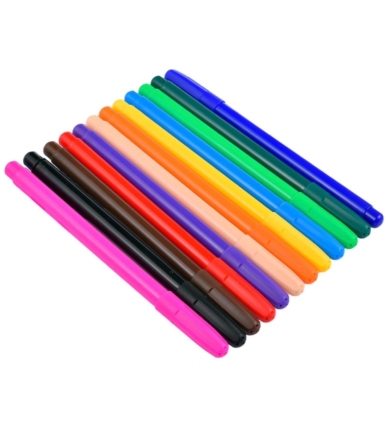 12/24 Pcs Edible Food Pens - Cuisine Coloring Pen Refreshments Color Markers | Cuisine Grade Icing Pens Food Refreshments Gourmet Writers Cake Coloring Markers for Stencils Stamping 6.96 Inches 12 PCS - Buy Online on SooperMarket.com