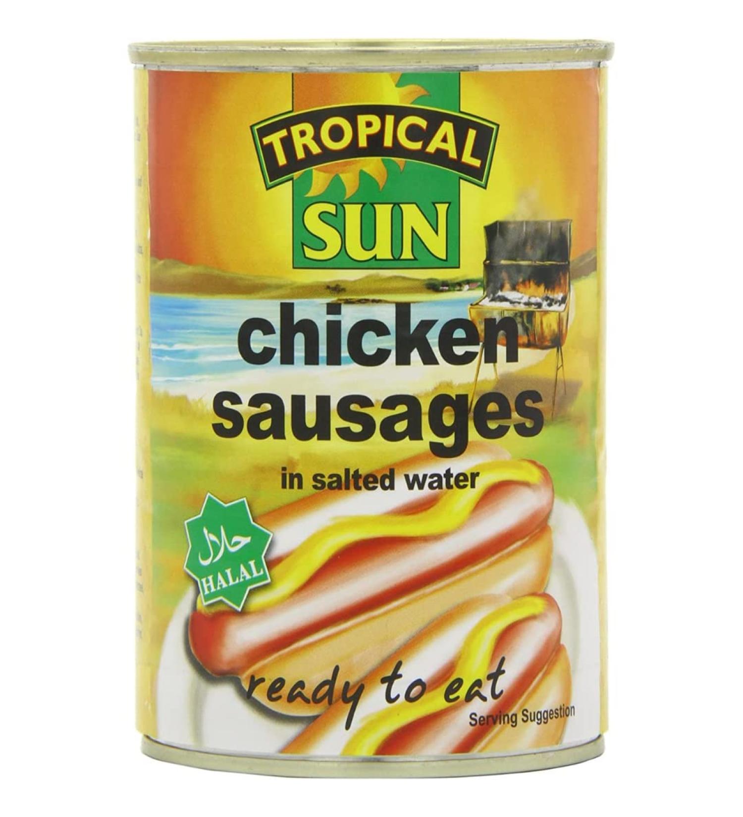 2 x Tropical Sun Hot Dogs in Brine 12 x 400g