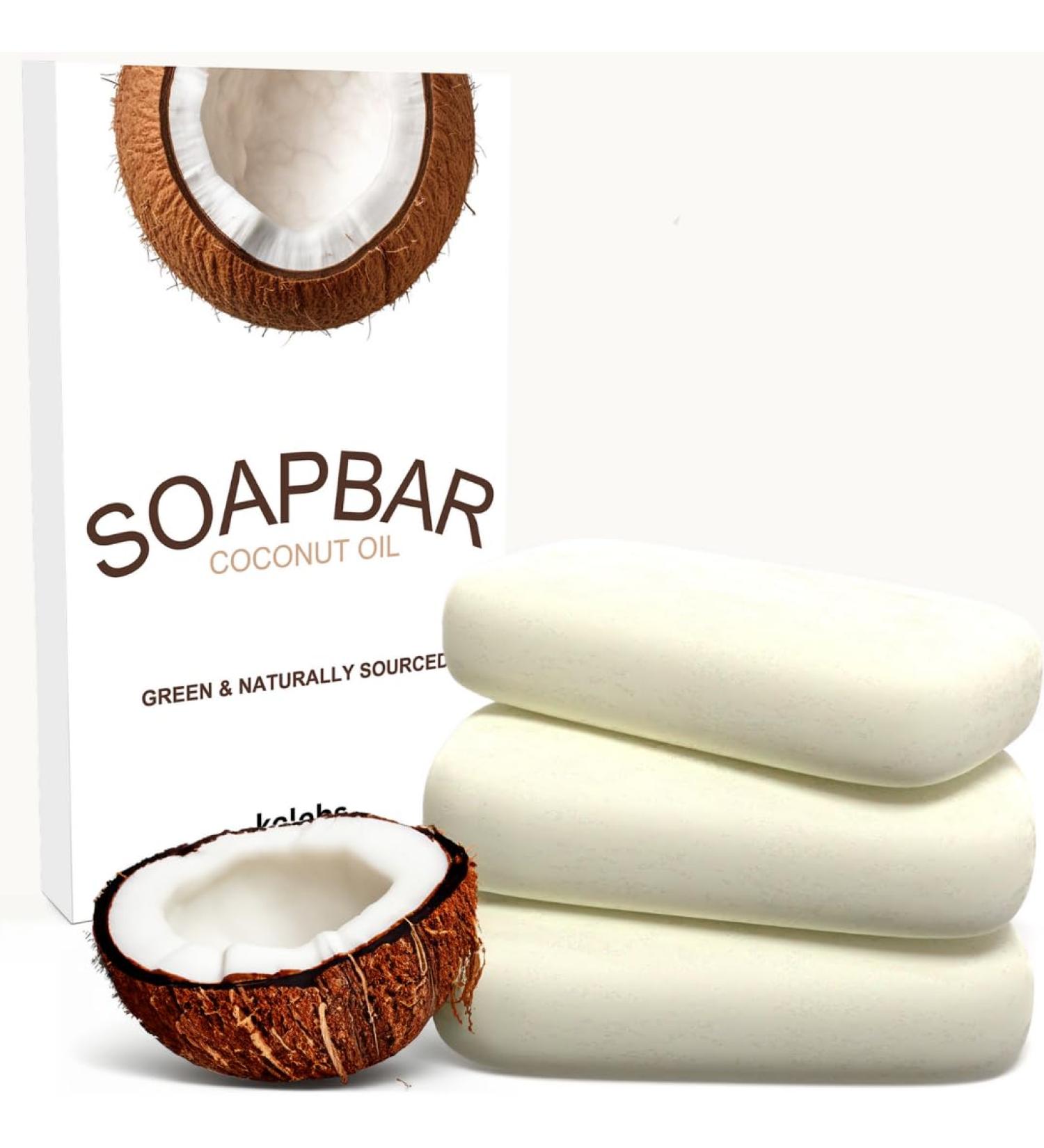 Hypoallergenic Bar Soap for Sensitive Skin - Natural & Organic Vegan Fragrance-Free - 3 Bars | Ideal for Men & Women - Buy Online on SooperMarket.com