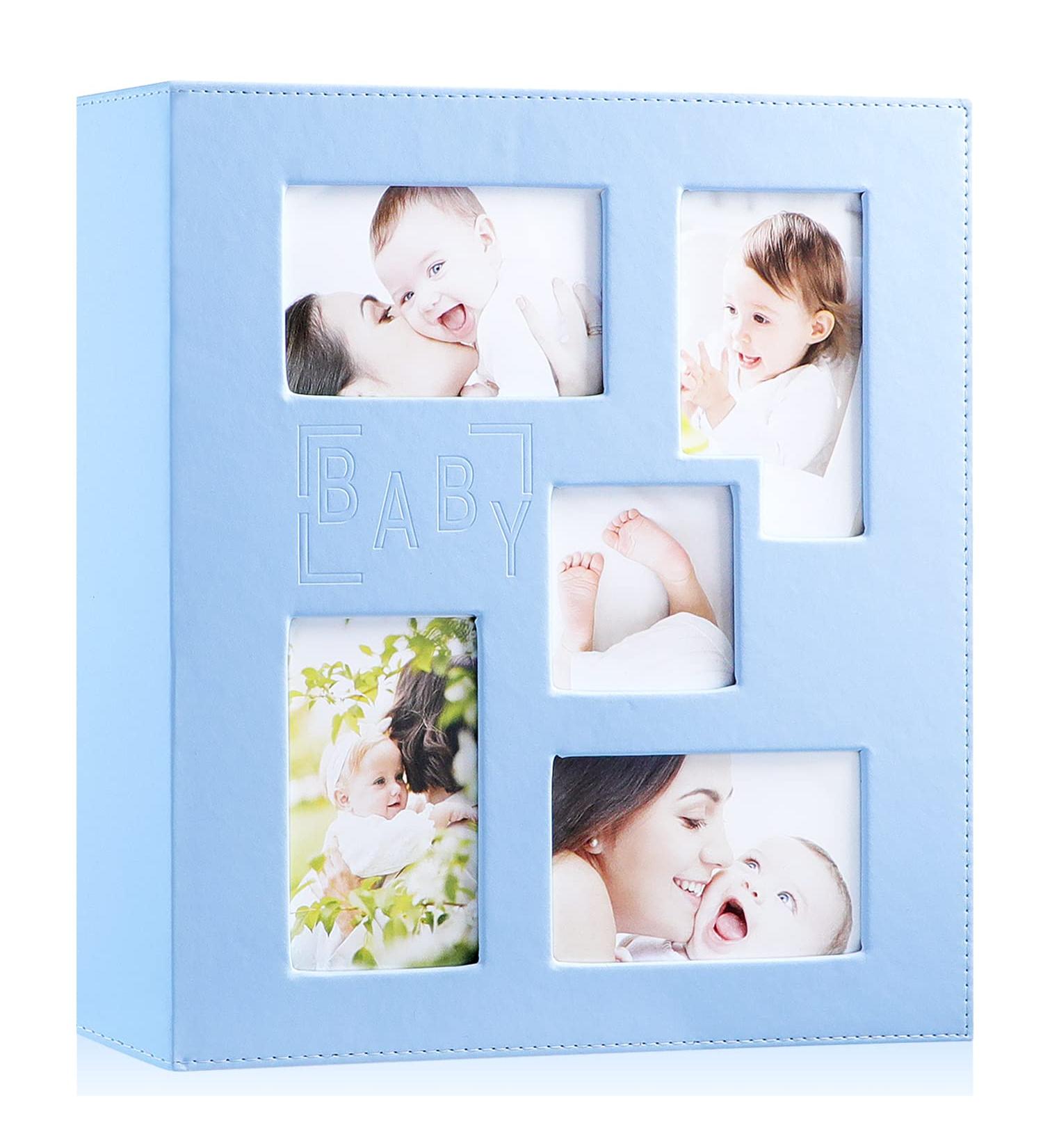 Benjia Baby Boy Photo Album - Blue Leather Picture Album for 500 6x4 Photos - Buy Online on SooperMarket.com