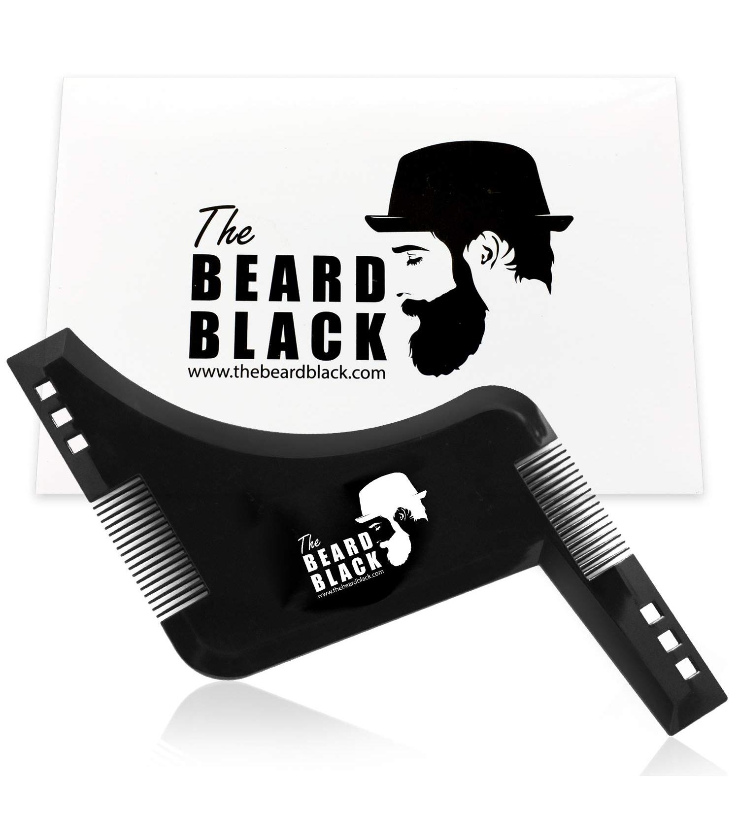 BEARD BLACK Beard Shaping & Styling Tool with Inbuilt Comb - Perfect for Beard Trimmer or Razor - Premium Quality - Buy Online on SooperMarket.com