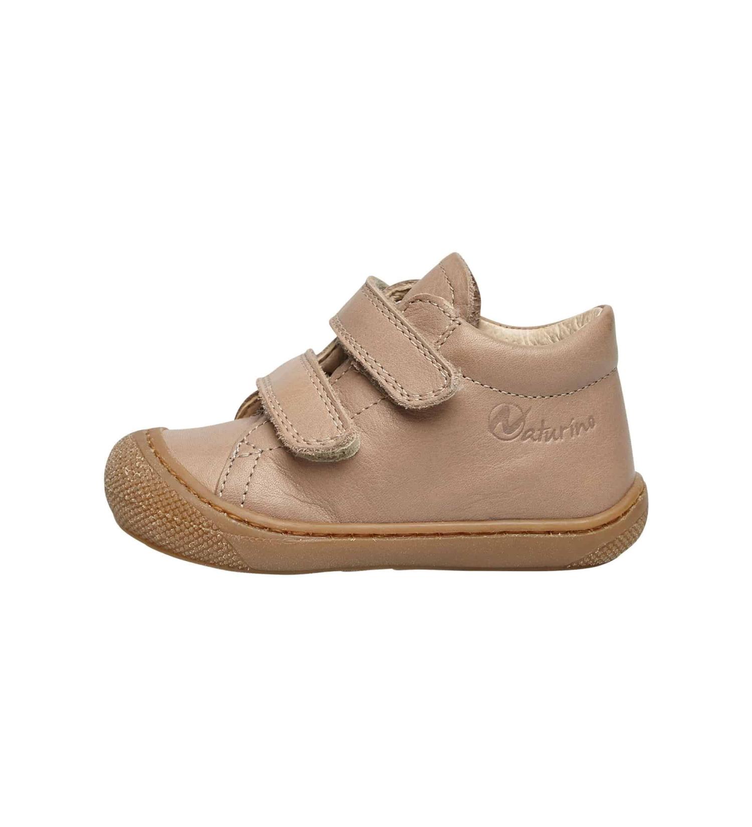 Naturino Cocoon VL Leather First Steps Shoes - 4 UK - Platinum Military - Buy Online on SooperMarket.com