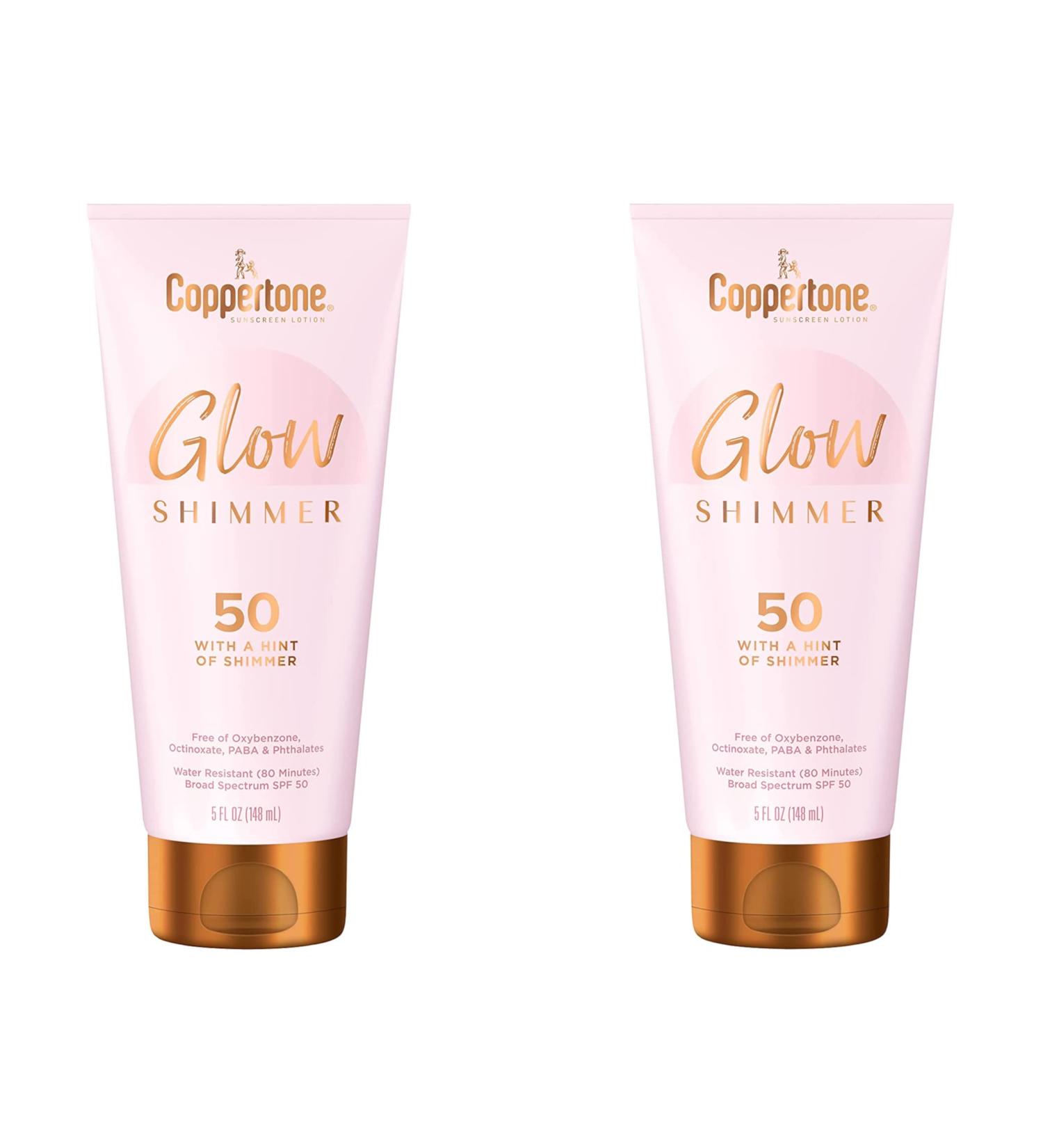 Coppertone SPF 50 Glow Shimmer Lotion 5 oz (148ml) - 2 Pack - Buy Online on SooperMarket.com