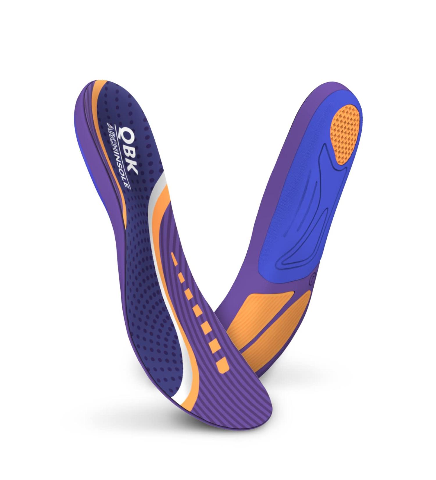 Supination Insoles for Women - Prevent Overpronation & Plantar Fasciitis - XS Purple XS (Women 4.5-5.5) - Buy Online on SooperMarket.com