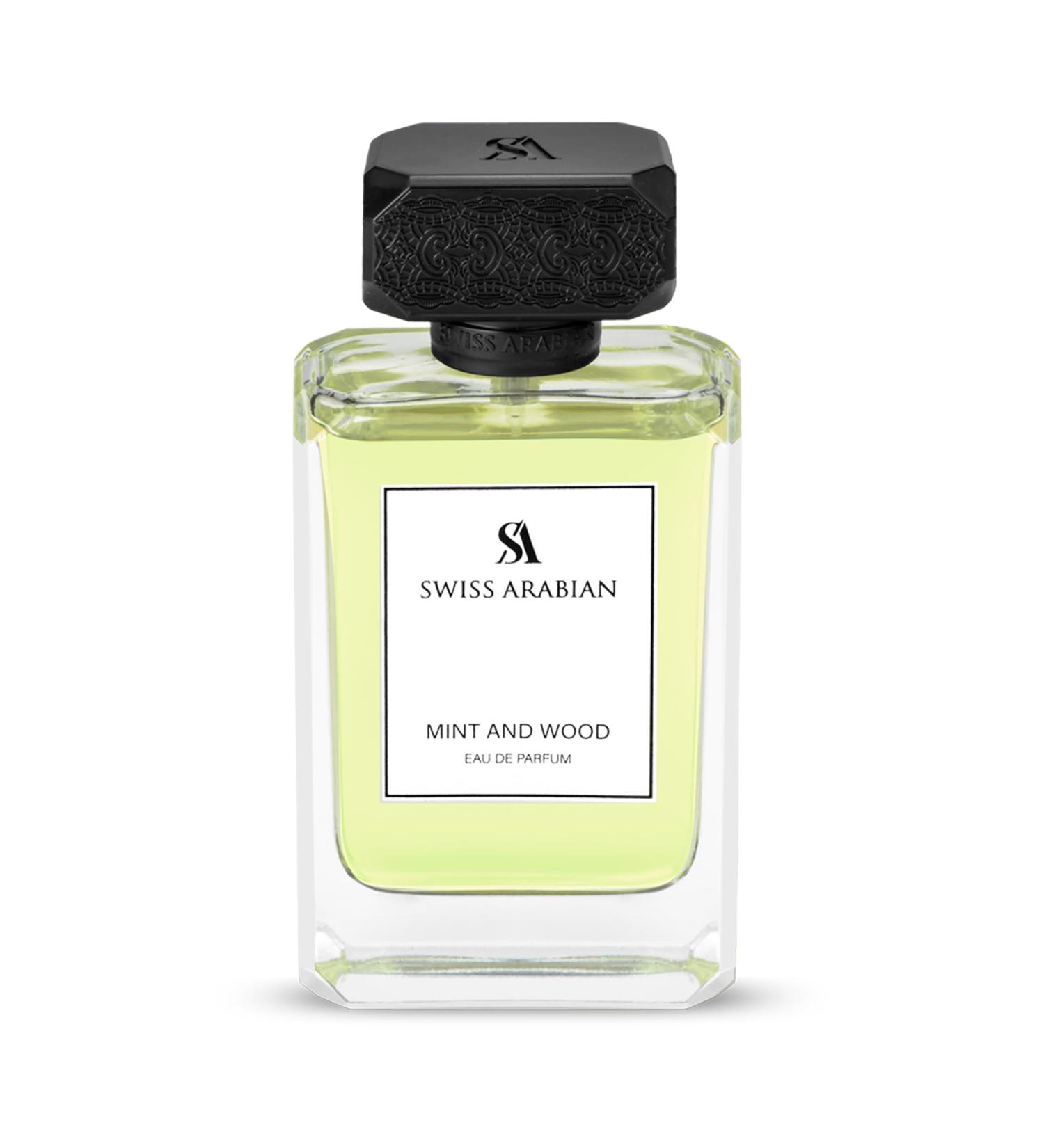 Swiss Arabian Mint and Wood for Men - Sophisticated Modern Man's Fragrance - Spicy Woody Fragrance with Lemon Cardamom and Tonka Bean - 3.4 oz - Buy Online on SooperMarket.com