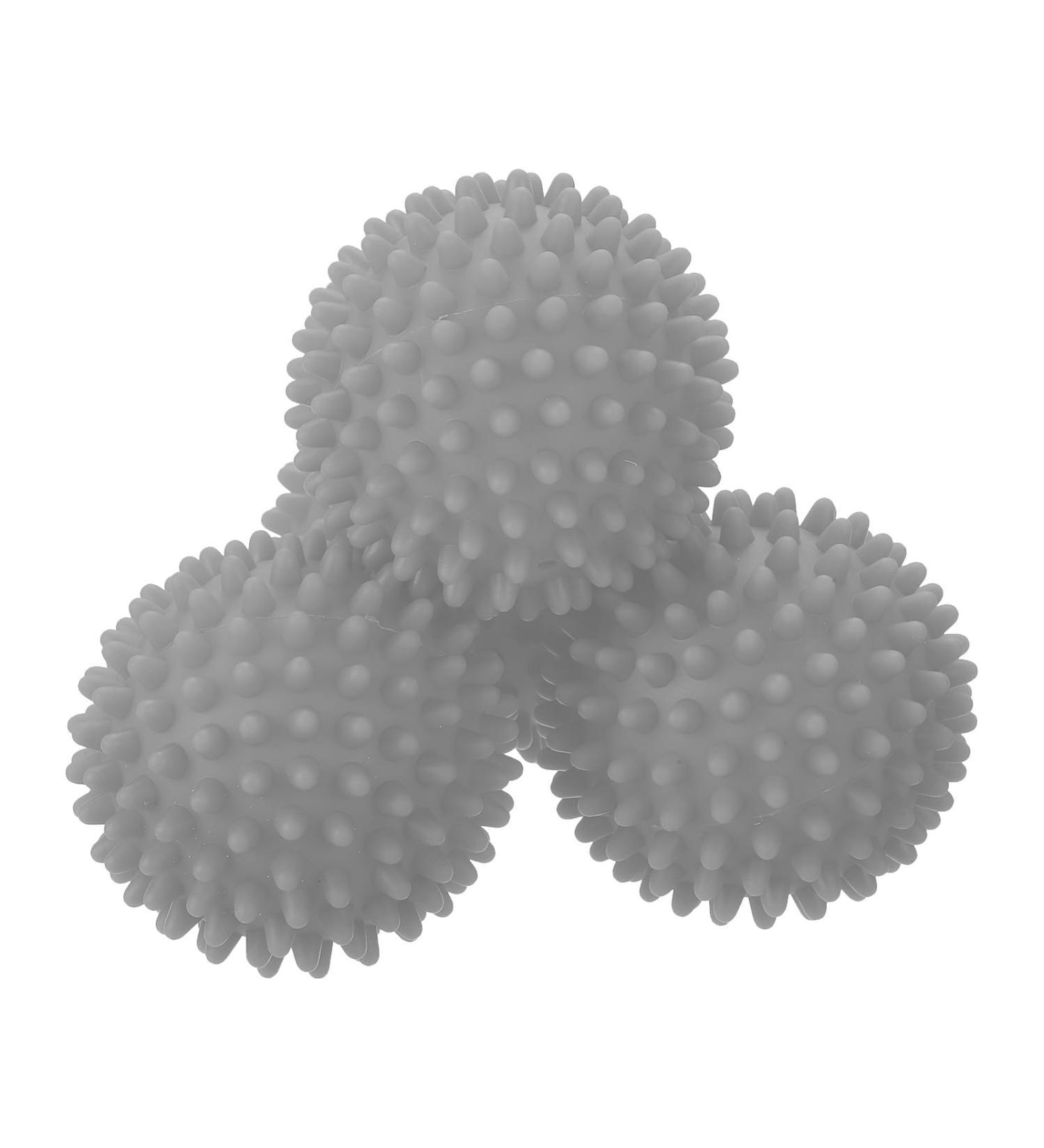 uxcell 4pcs Reusable Laundry Dryer Balls - Vinyl Drying Balls | Reduce Wrinkles Static & Drying Time | Energy-Saving Fabric Softener - Grey - Buy Online on SooperMarket.com