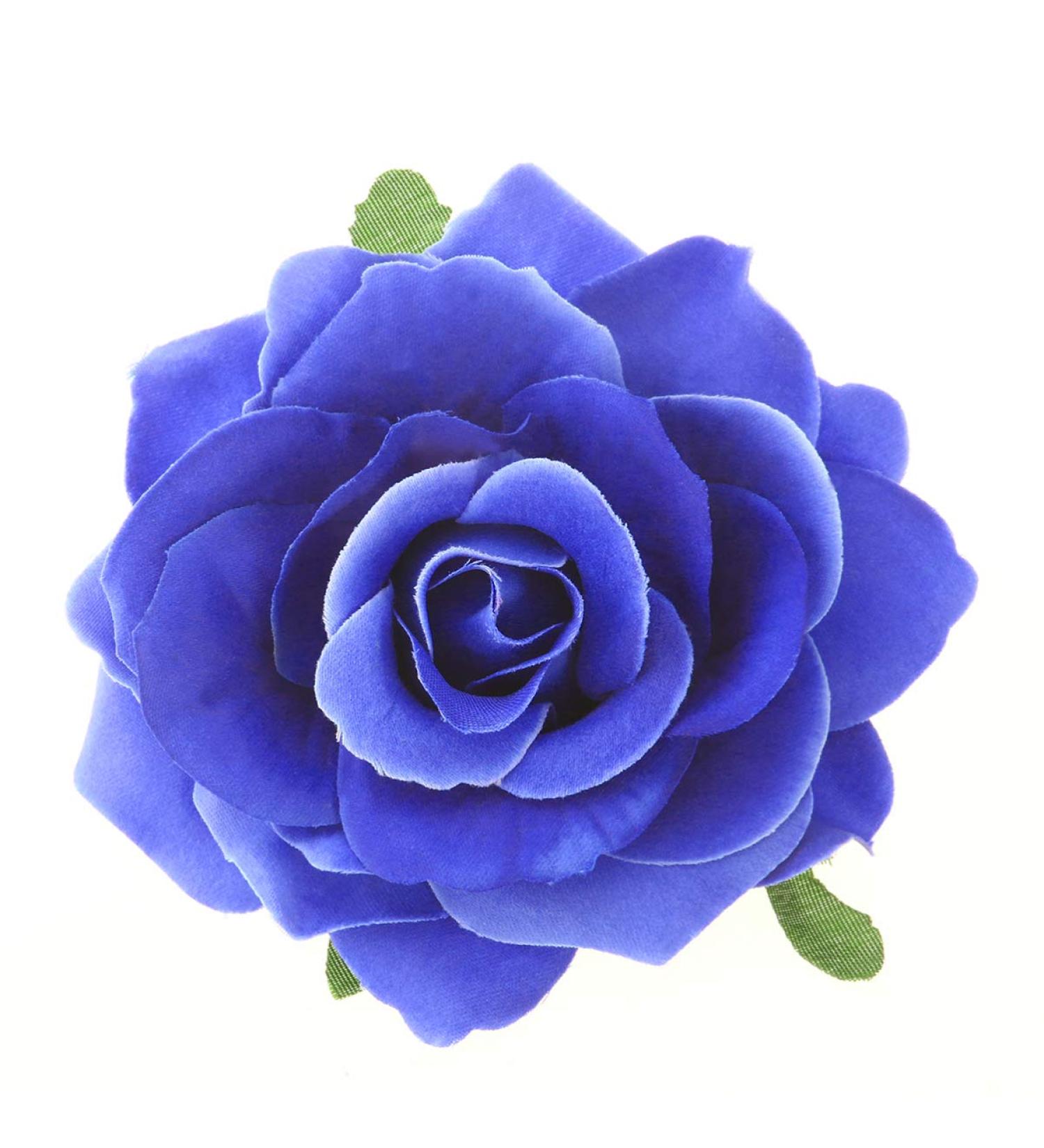 OSALADI Flower Hair Accessories Artificial Floral Hair Clip Big Rose Flower Hairpin Wedding Bridal Barrette Elegant Brooch Accessories for Women Girl Bridal Blue White Roses Artificial Flowers - Buy Online on SooperMarket.com