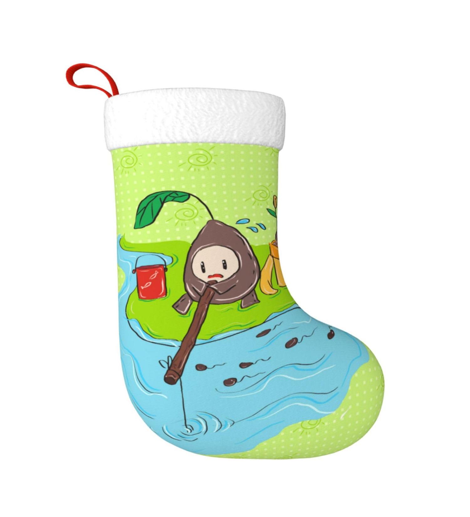 YYHHAOFA Sunflower Seeds Fishing Christmas Decorative Stockings : Soft Light and Tactile Suitable for Christmas Halloween - Buy Online on SooperMarket.com