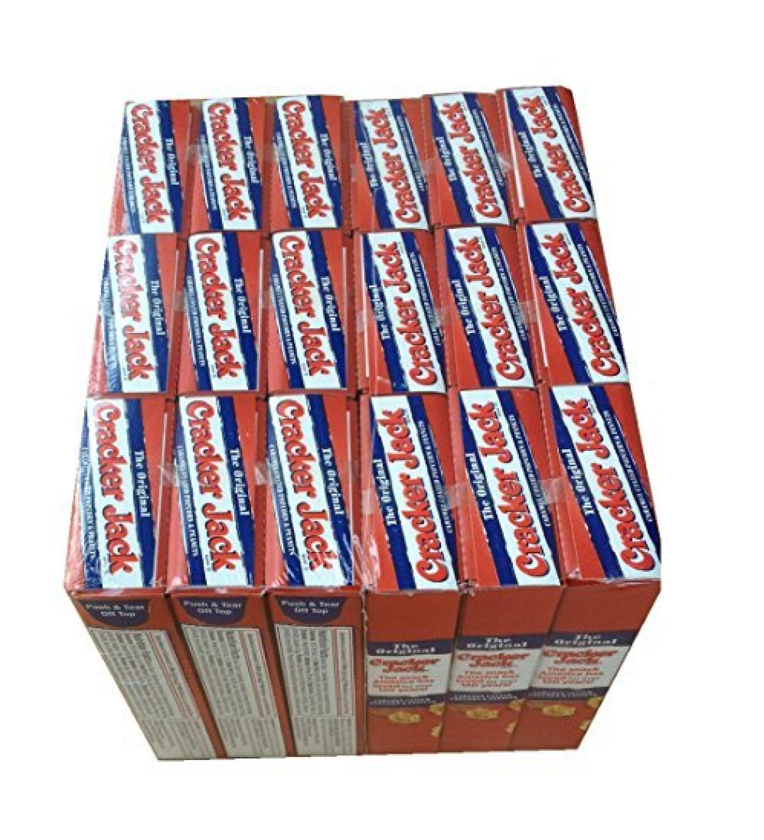 Cracker Jacks Boxes Original 18 Packs of 1 Oz Caramel Coated Popcorn & Peanuts Prize in Every Box