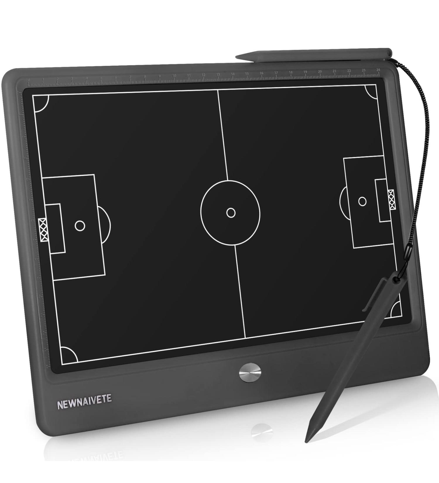 Newnaivete 12.8 inch Electronic Football Coach Board with LCD Display and Stylus Pen - Soccer Tactical Training Tool for Coaches - Buy Online on SooperMarket.com
