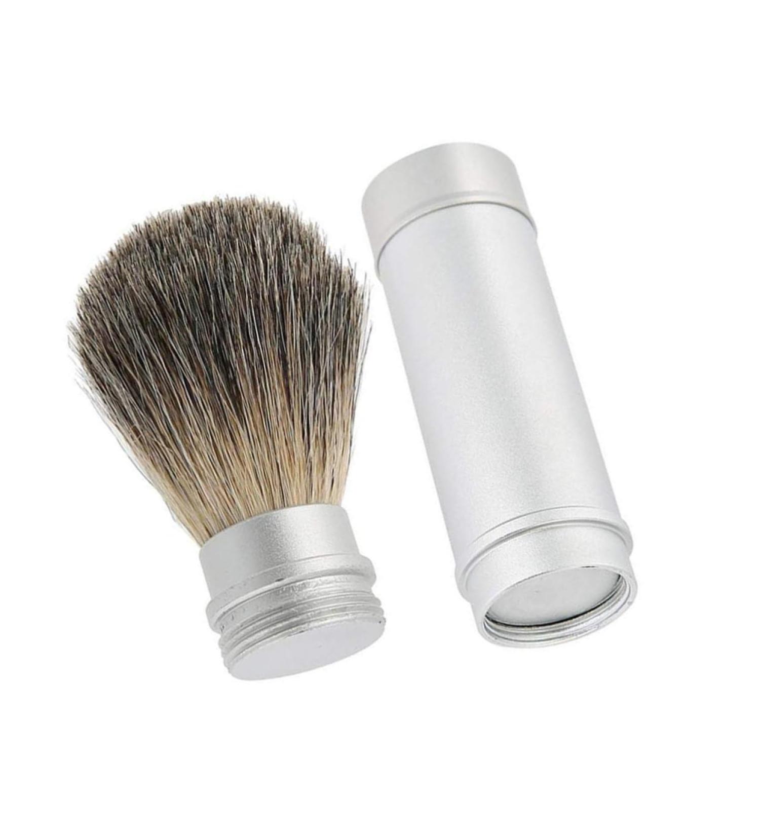Housoutil Badger Hair Jagger Shaving Brush for Men - Portable Neck & Foam Cleansing Brush in Orange Hair Bow - Ideal Hairdressing Tool - Buy Online on SooperMarket.com