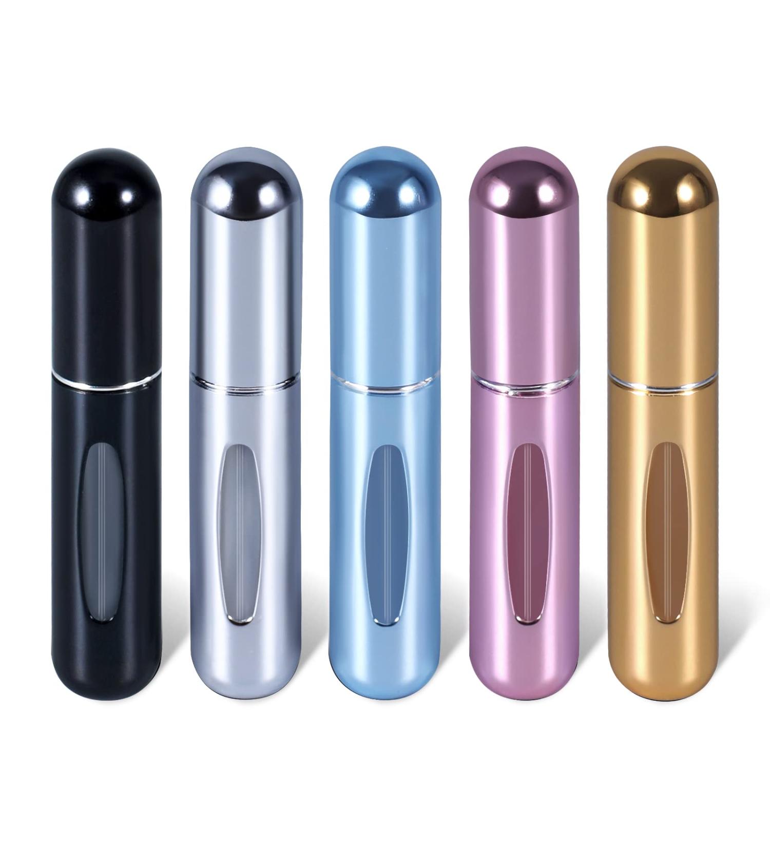UMETASS Portable Perfume Atomizer Bottle 5ml (0.2oz) Spray Travel 5-Pack - Refillable Empty Pump Bottle for Delicate Fragrance on the Go - Buy Online on SooperMarket.com