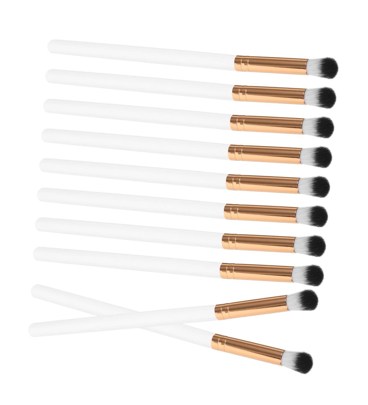 Healeved 10pcs Makeup Brush Makeup Eye Brush Eye for Makeup Concealer Brush White Wooden Handle - Buy Online on SooperMarket.com
