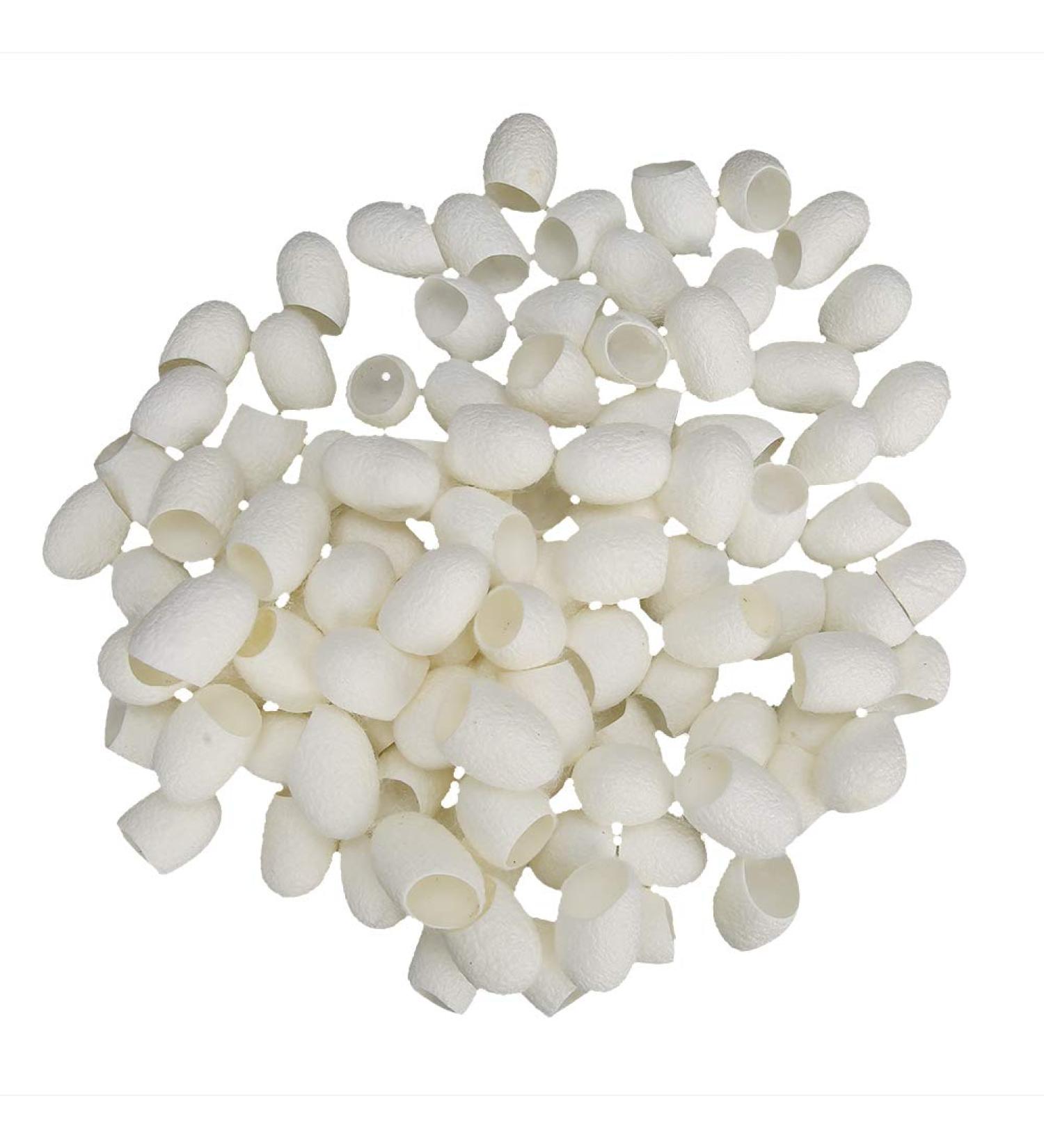 Pack of 100 Facial Care Silk Moth Blackhead Removal Peeling Balls with Fibroin for Cleaning - Buy Online on SooperMarket.com