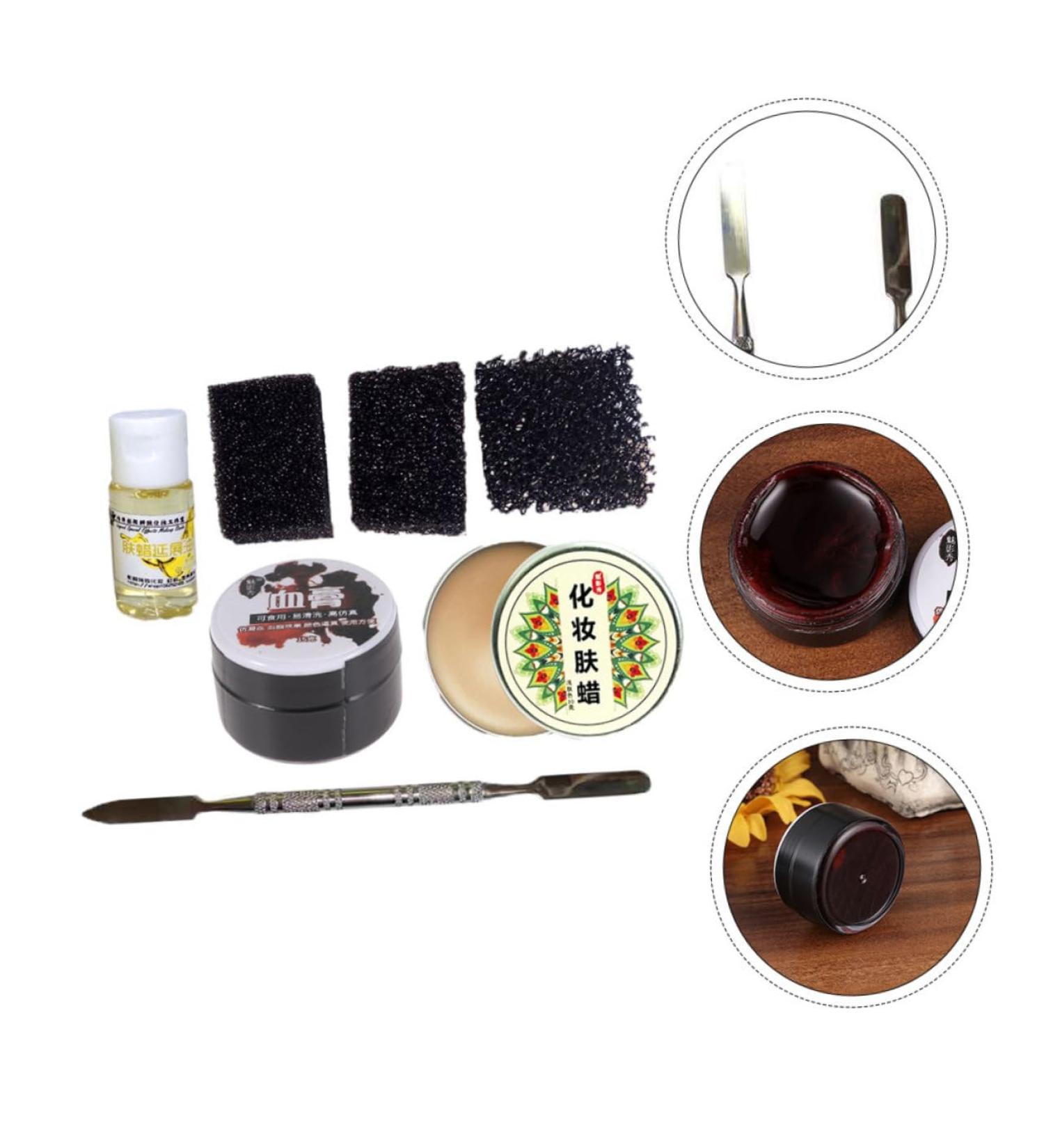 Mikinona Halloween Makeup Wax Kit | Special Effects Skin Wax for Professional Face Painting & Zombie Makeup - Buy Online on SooperMarket.com
