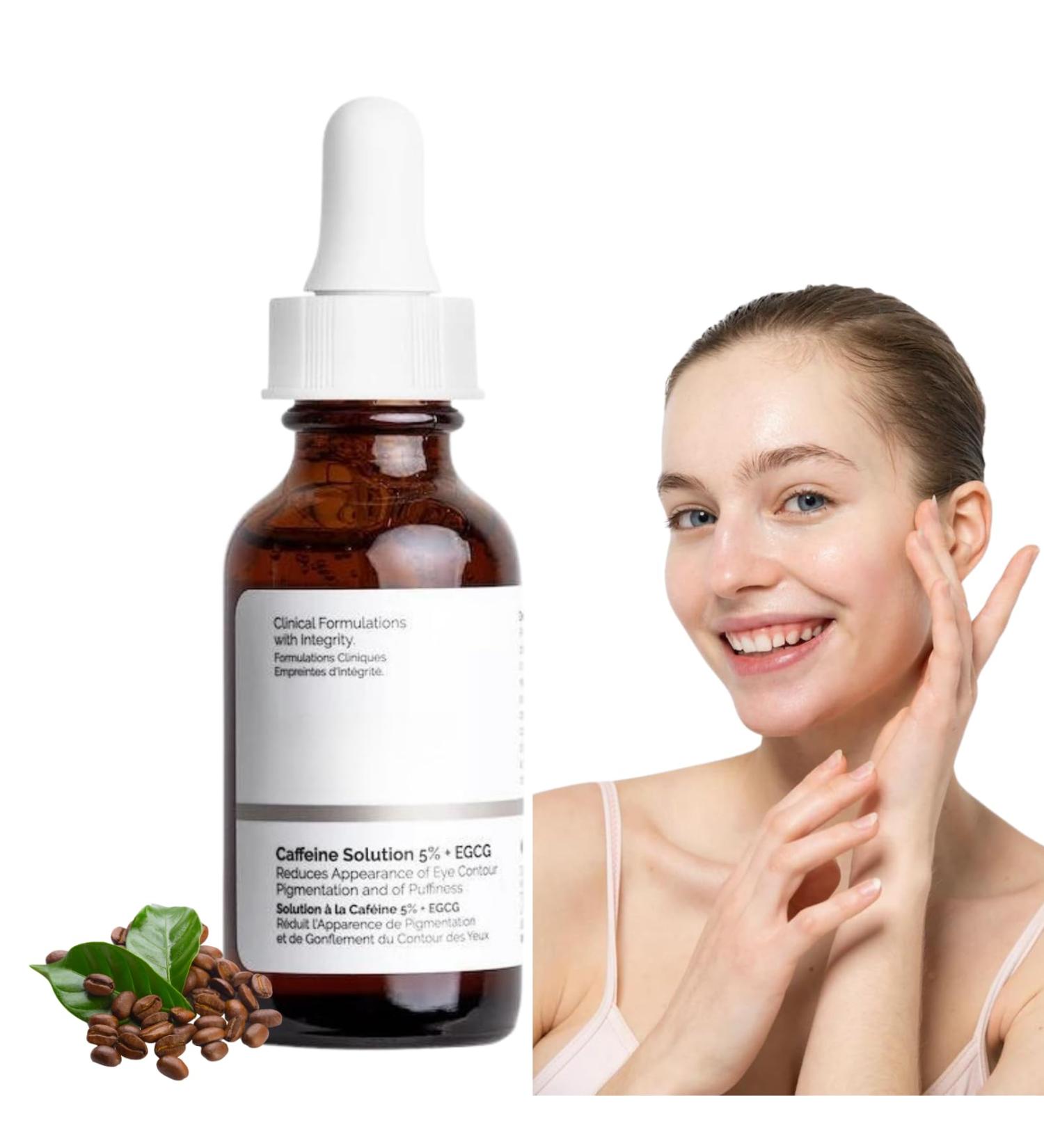 Caffeine Solution 5% + EGCG Eye Serum 30ml - Reduce Circles, Puffy Eyes, Wrinkles - Anti-Aging Eye Cream - Buy Online on SooperMarket.com